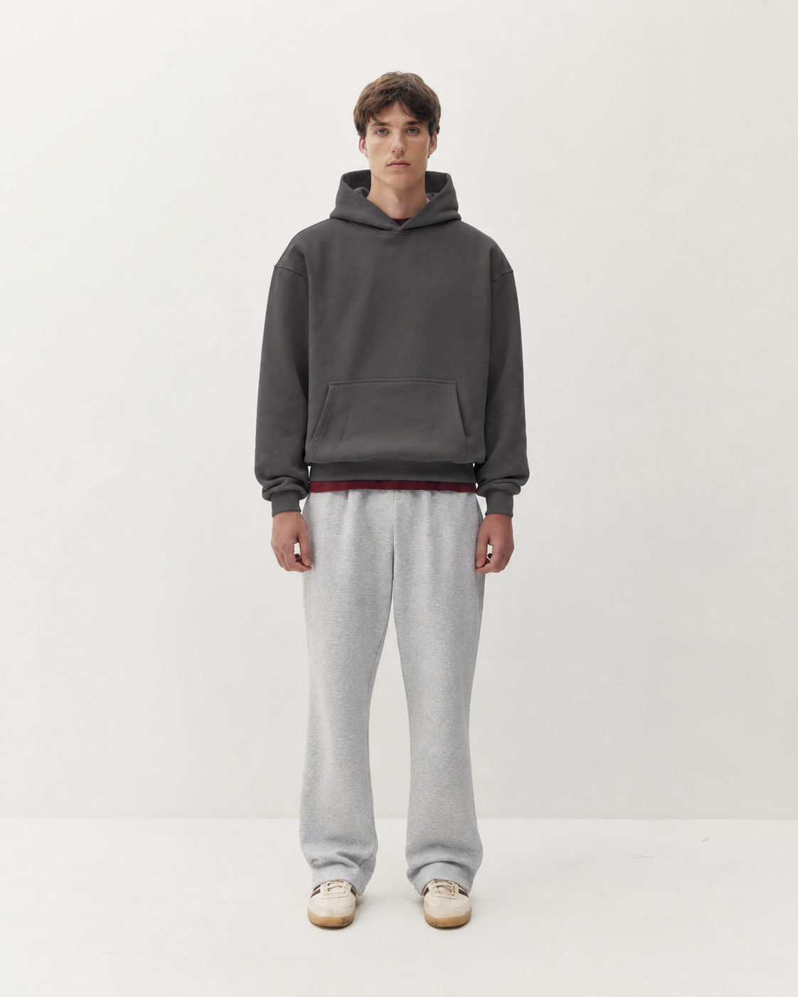 Essential Hoodie - Charcoal-3