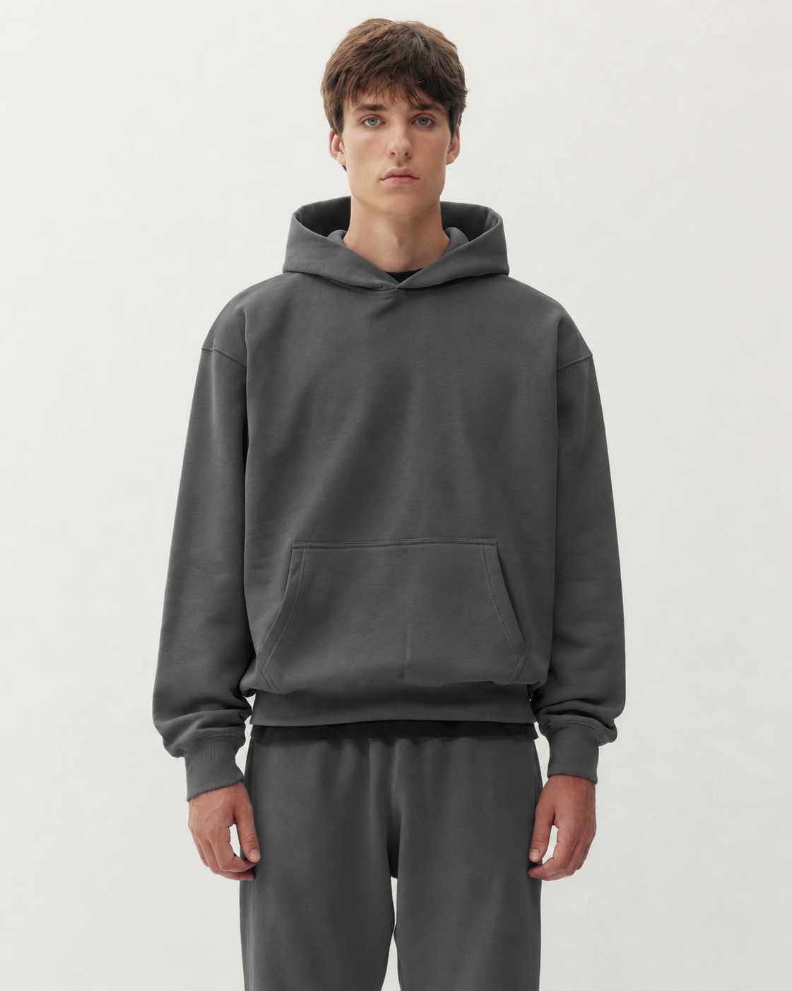 Essential Hoodie - Charcoal-1