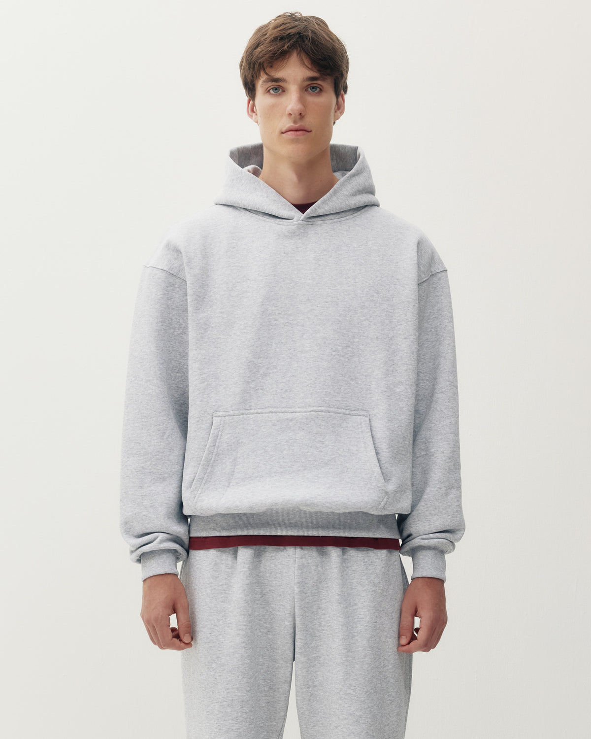 Essential Hoodie - Heather Grey-1