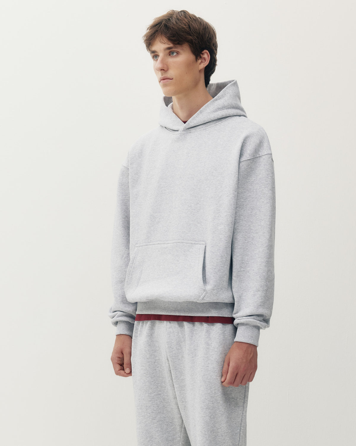 Essential Hoodie - Heather Grey-2