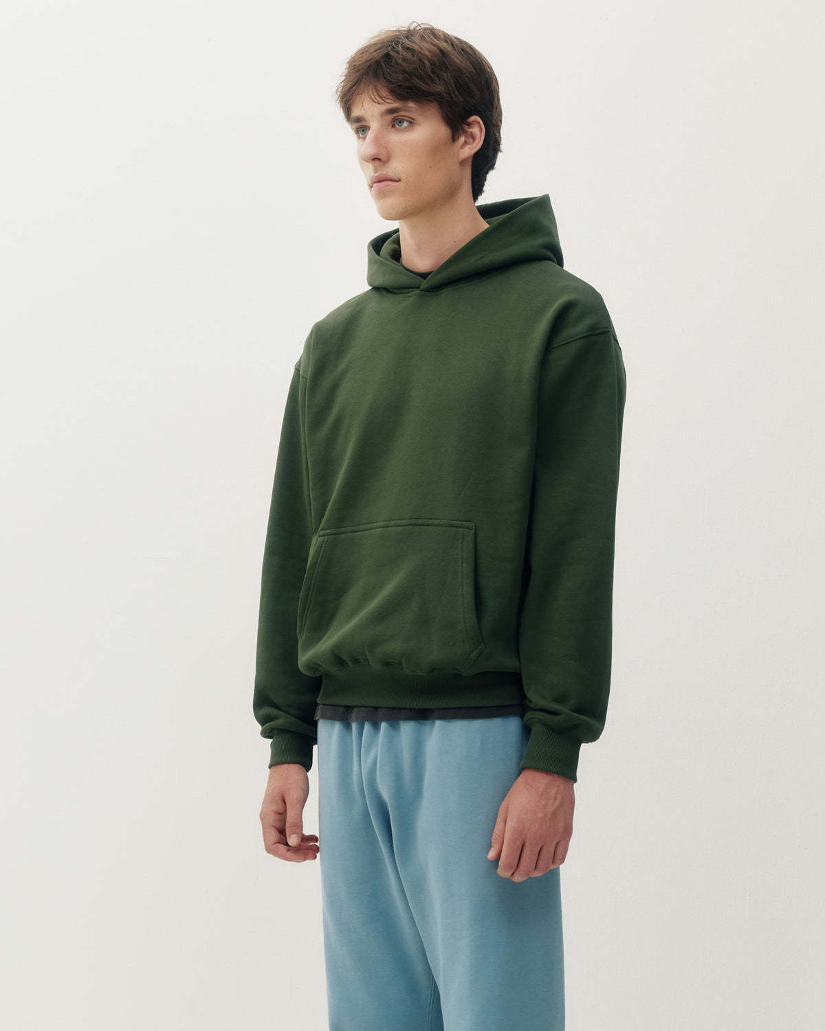 Essential Hoodie - Olive-2