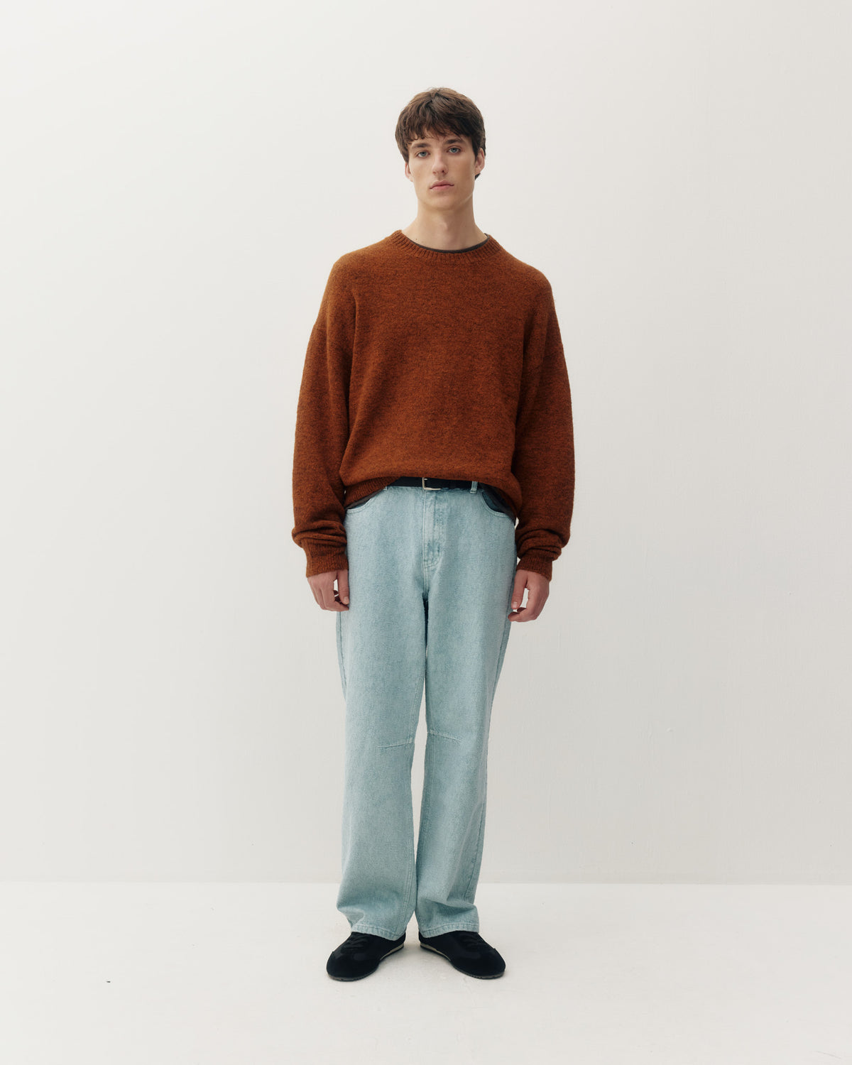Brushed Knit Crew 2.0 - Orange-2