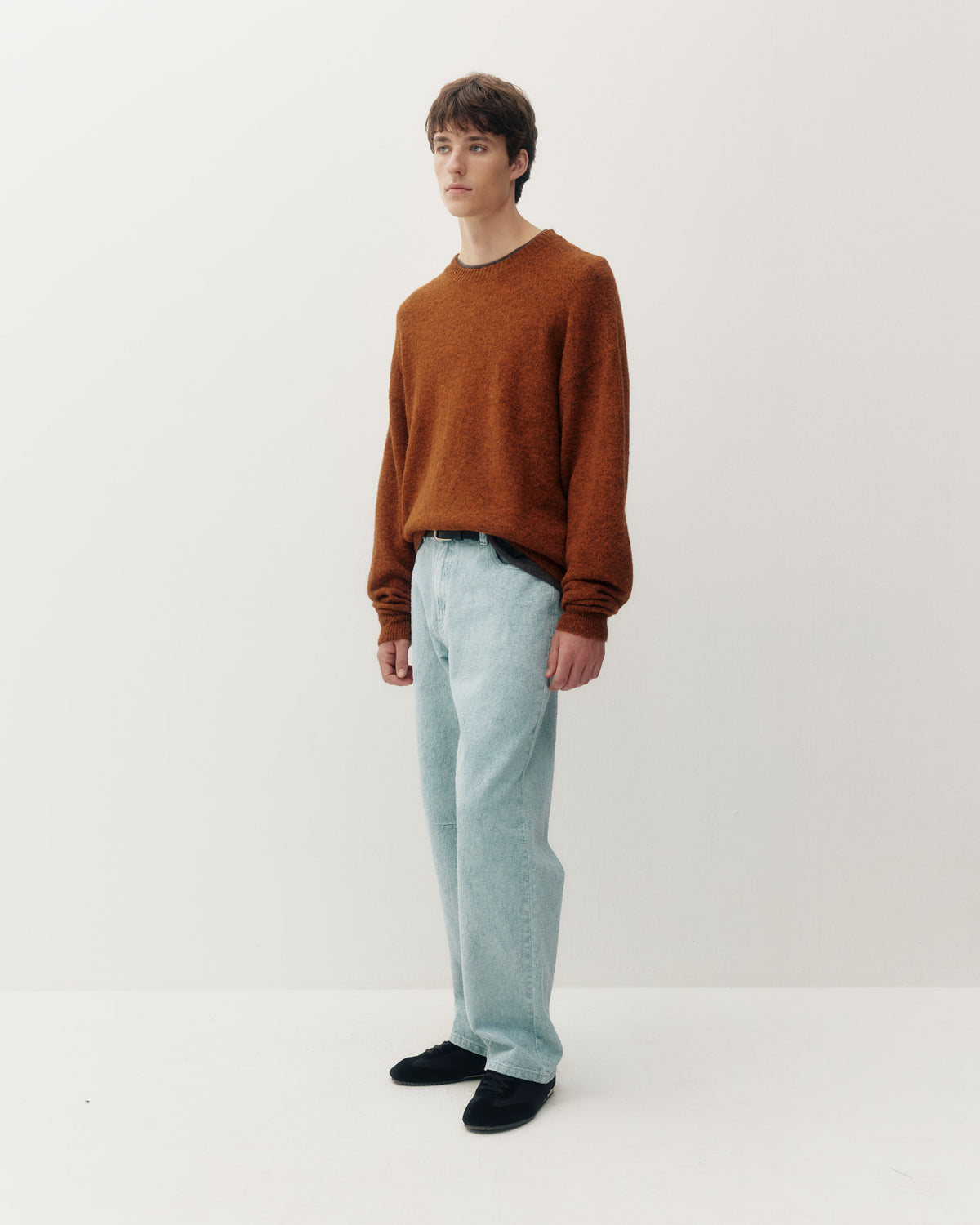 Brushed Knit Crew 2.0 - Orange-3
