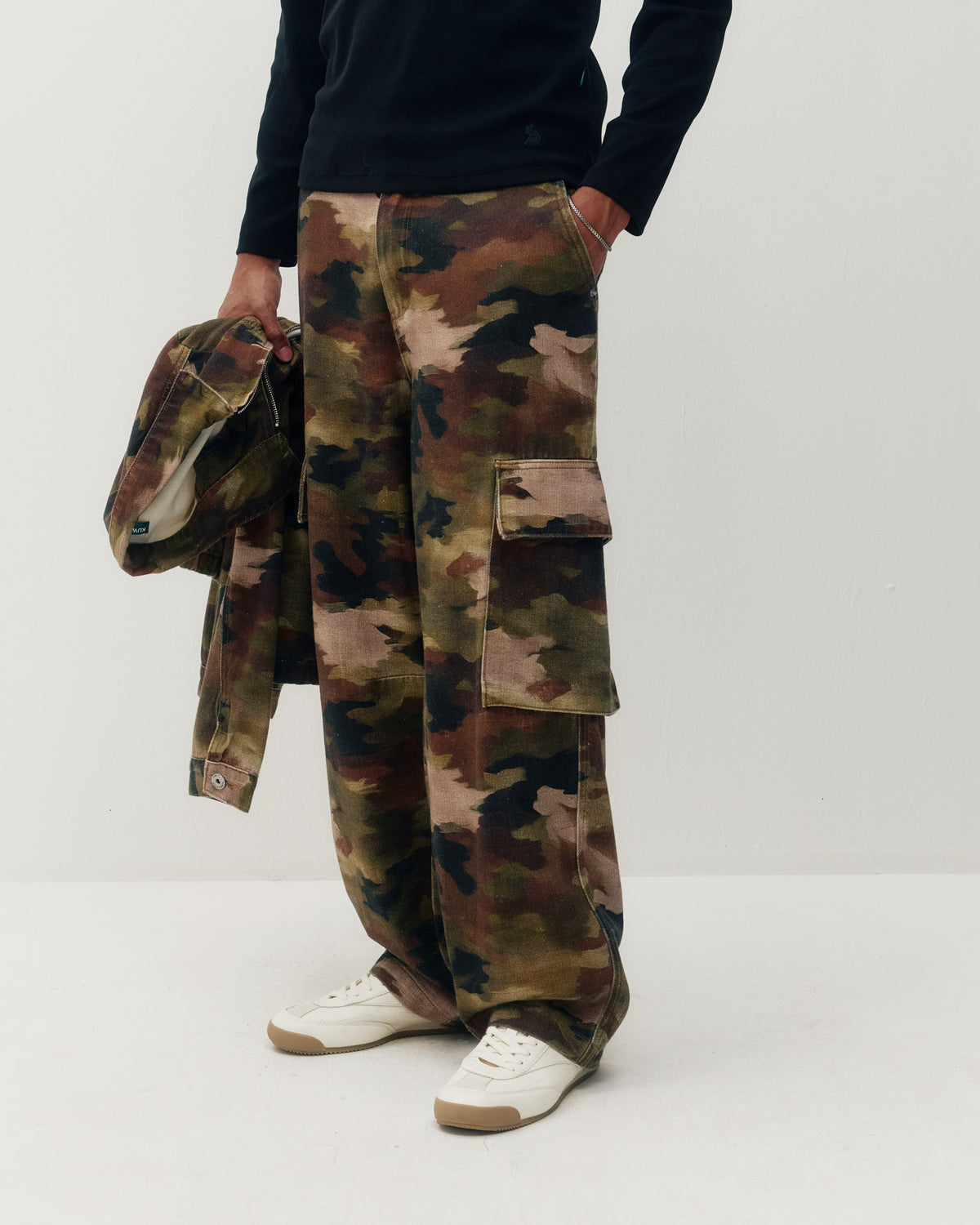 Cargo Balloon Trouser - Brush Camo-1