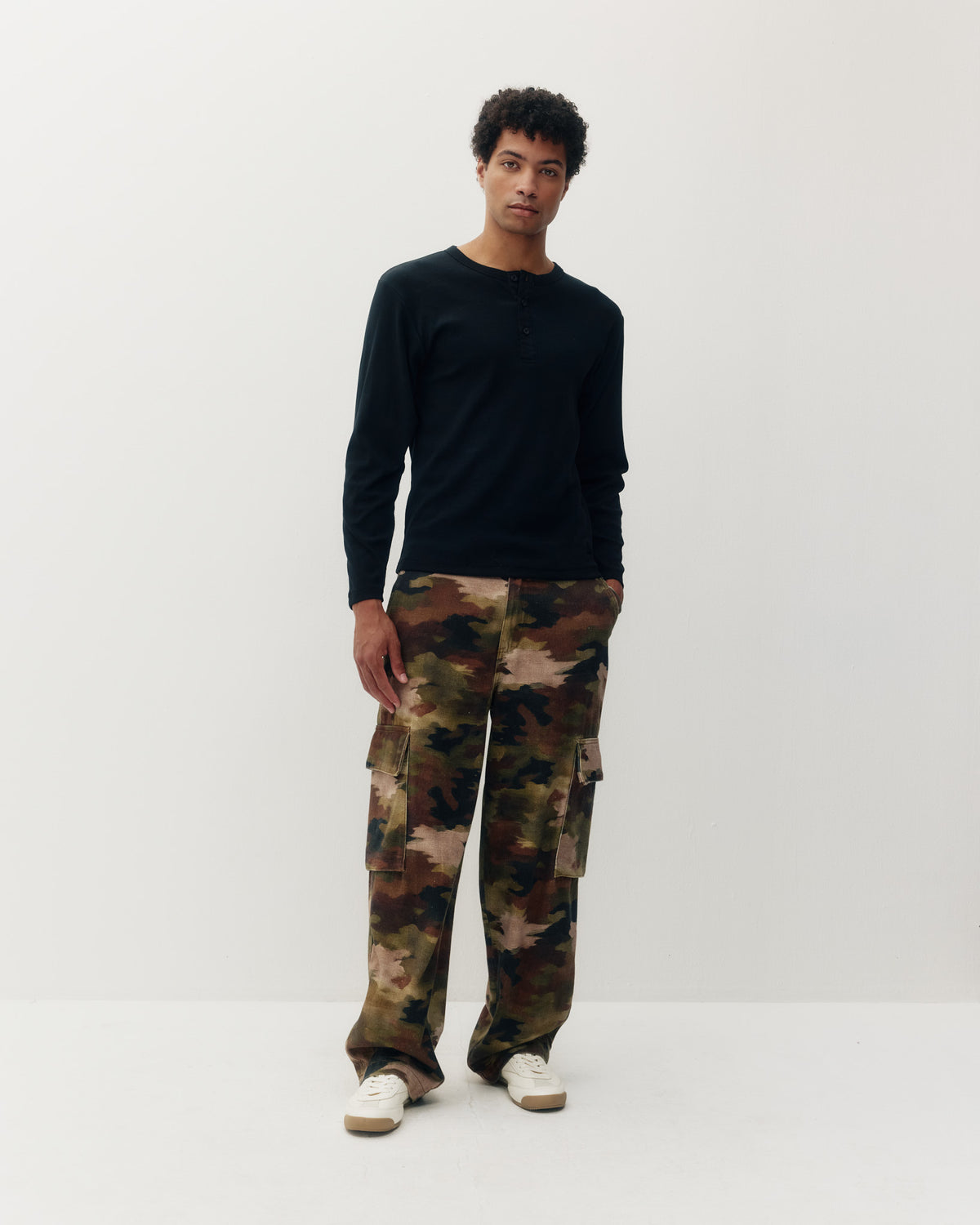 Cargo Balloon Trouser - Brush Camo-4