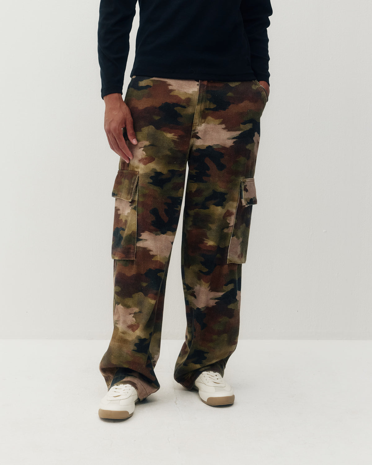 Cargo Balloon Trouser - Brush Camo-2