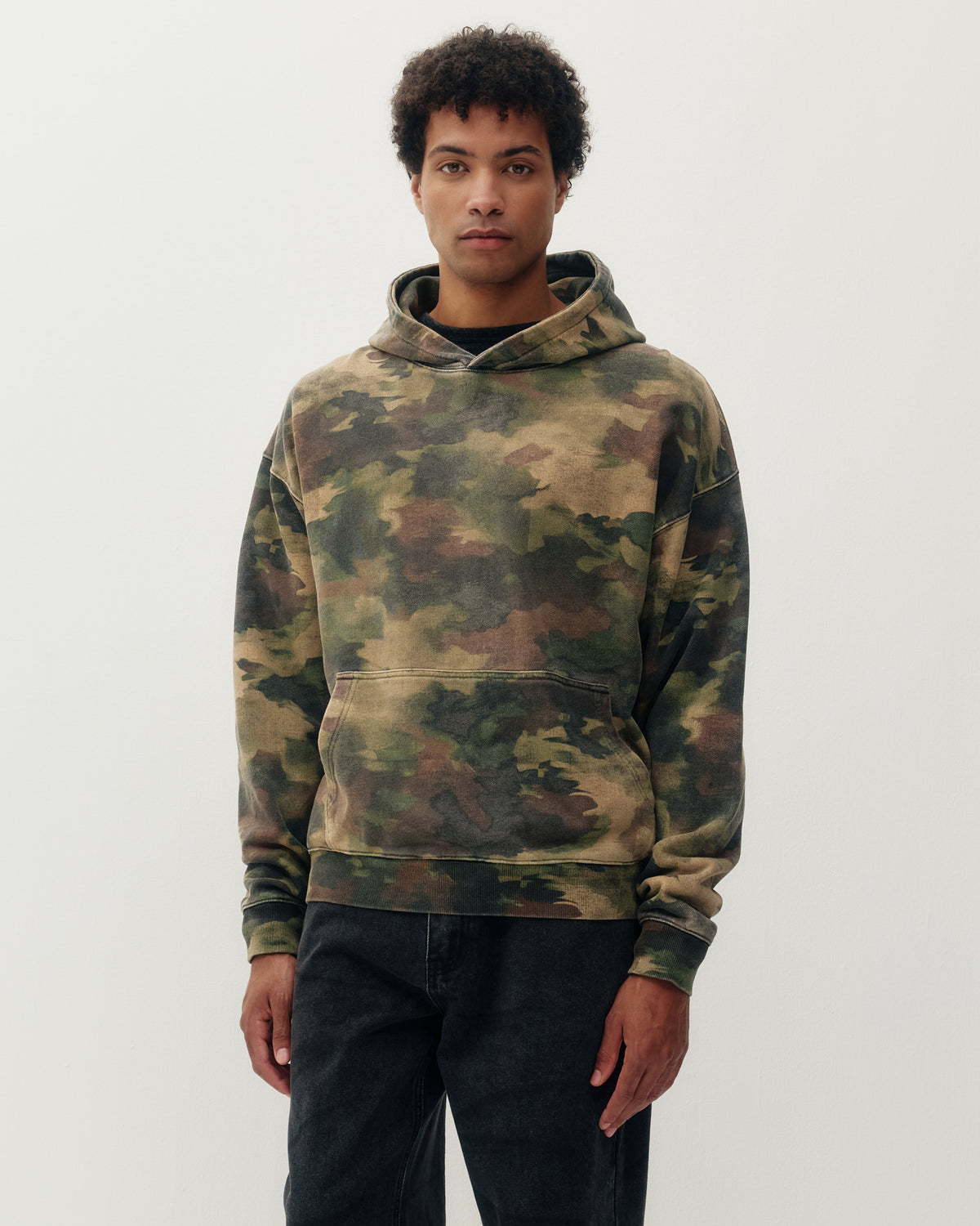 Vintage Camo Hoodie - Paint Brush Camo-1