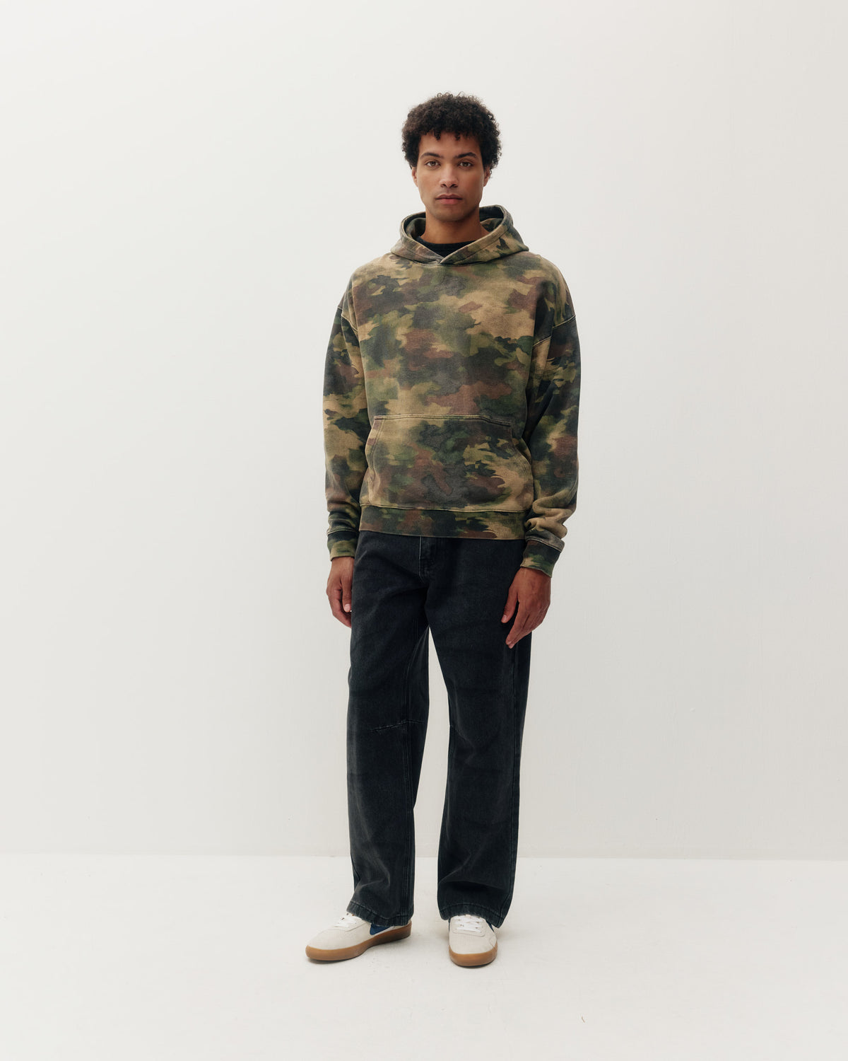 Vintage Camo Hoodie - Paint Brush Camo-4