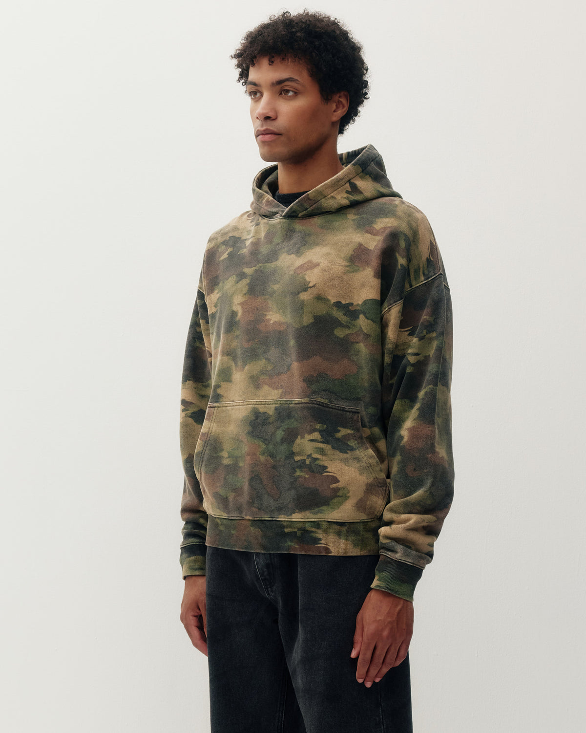 Vintage Camo Hoodie - Paint Brush Camo-2