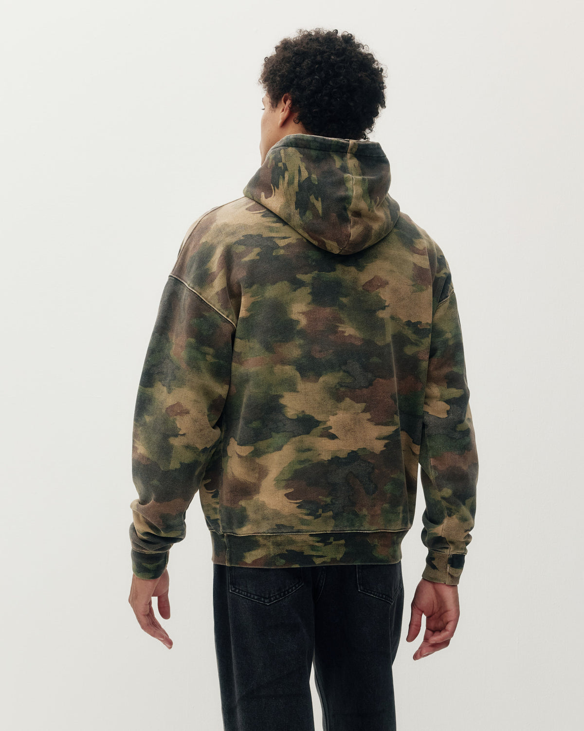 Vintage Camo Hoodie - Paint Brush Camo-3