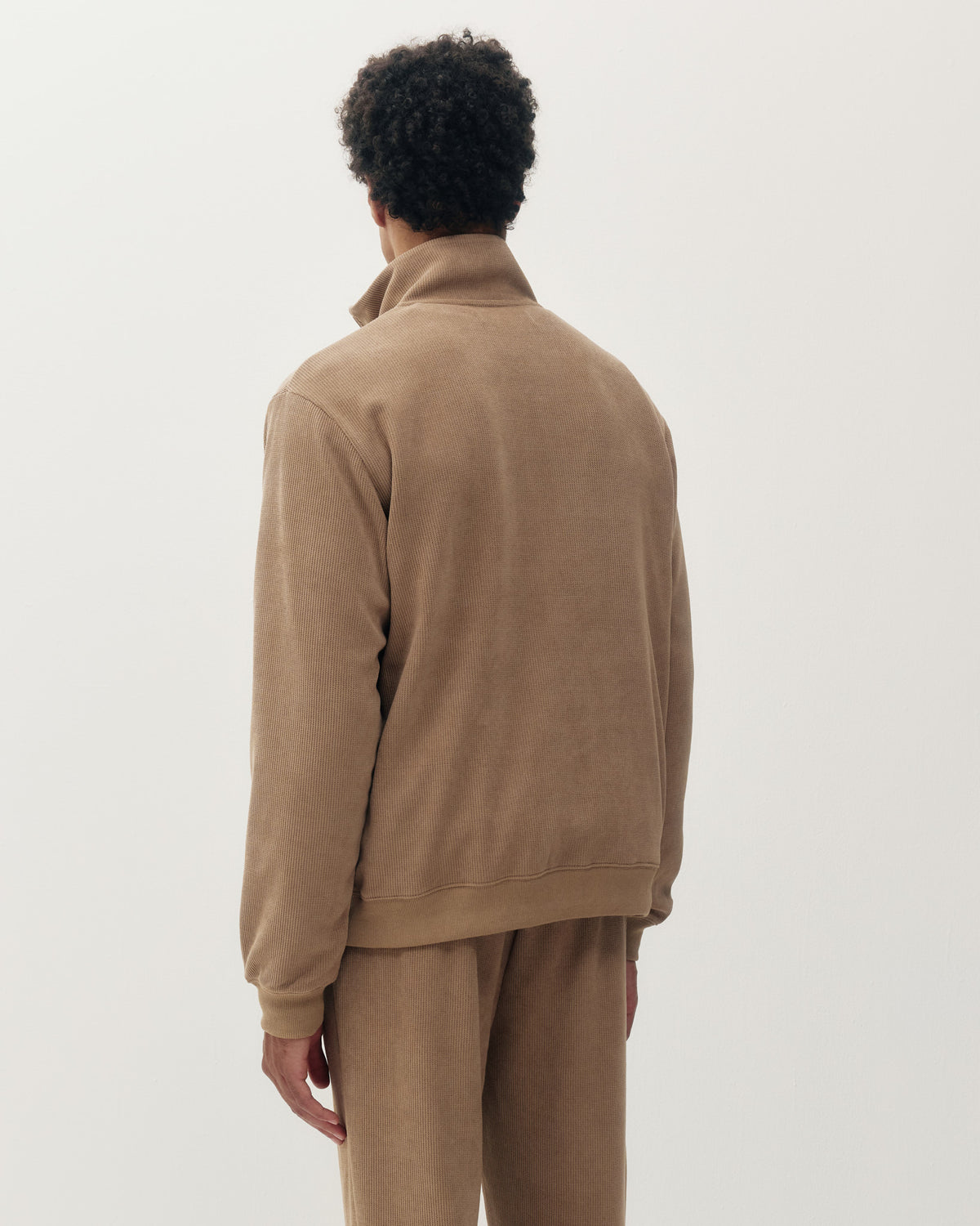 Chenille 1/4 ZIp - Taupe-3
