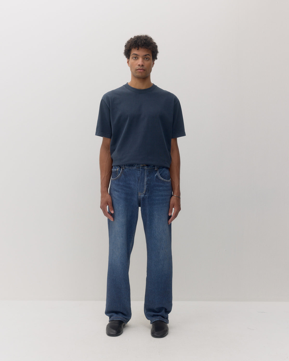Digital Printed Denim - Dark Blue-4