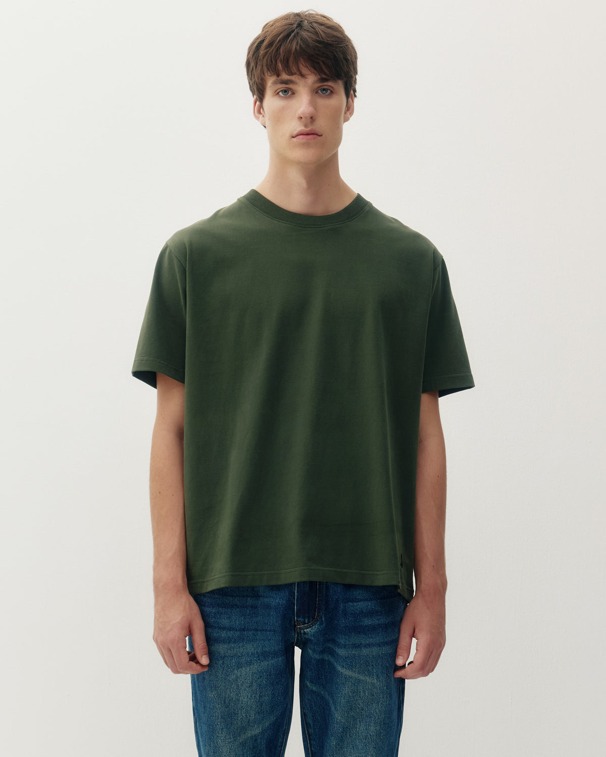 Final Boss Tee - Olive-1