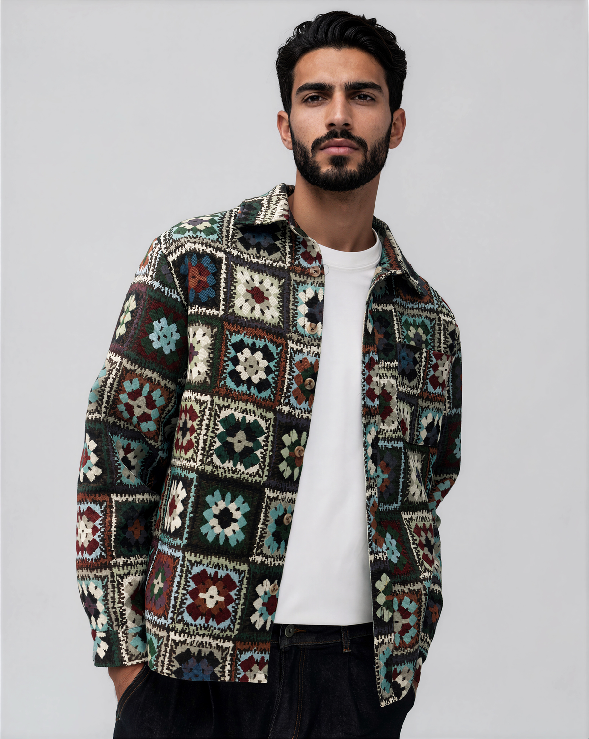 Crochet Tapestry Shirt - Crochet
