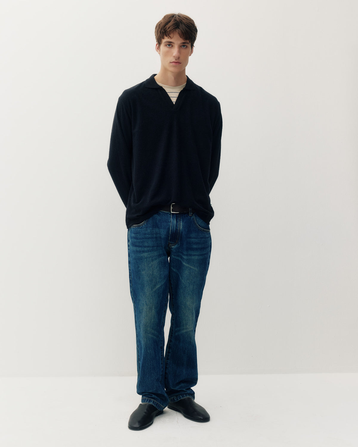 Johnny Collar LS - Black-4