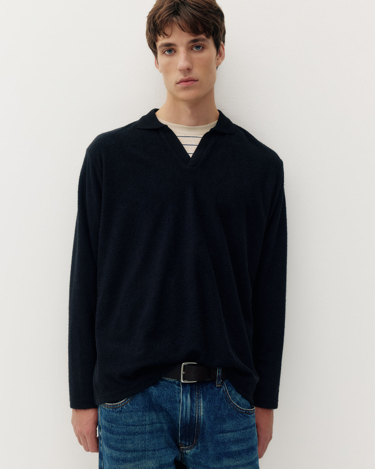 Johnny Collar LS - Black-2