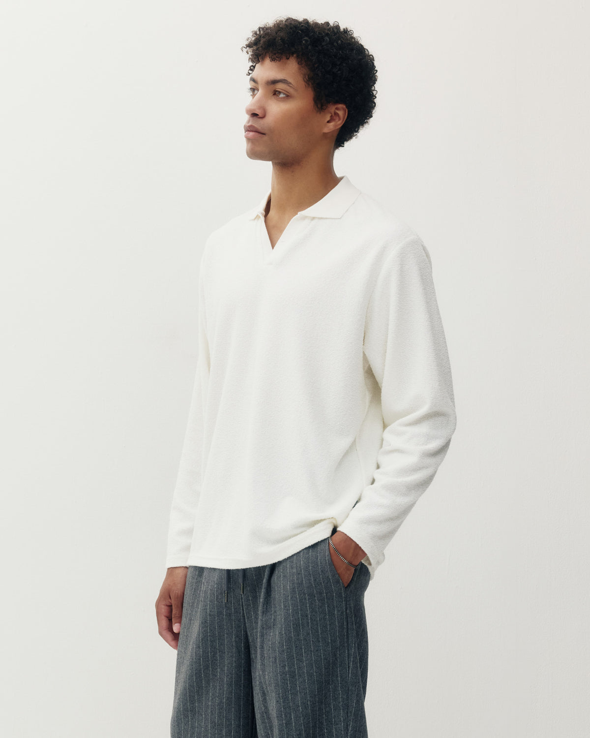 Johnny Collar LS - White-2