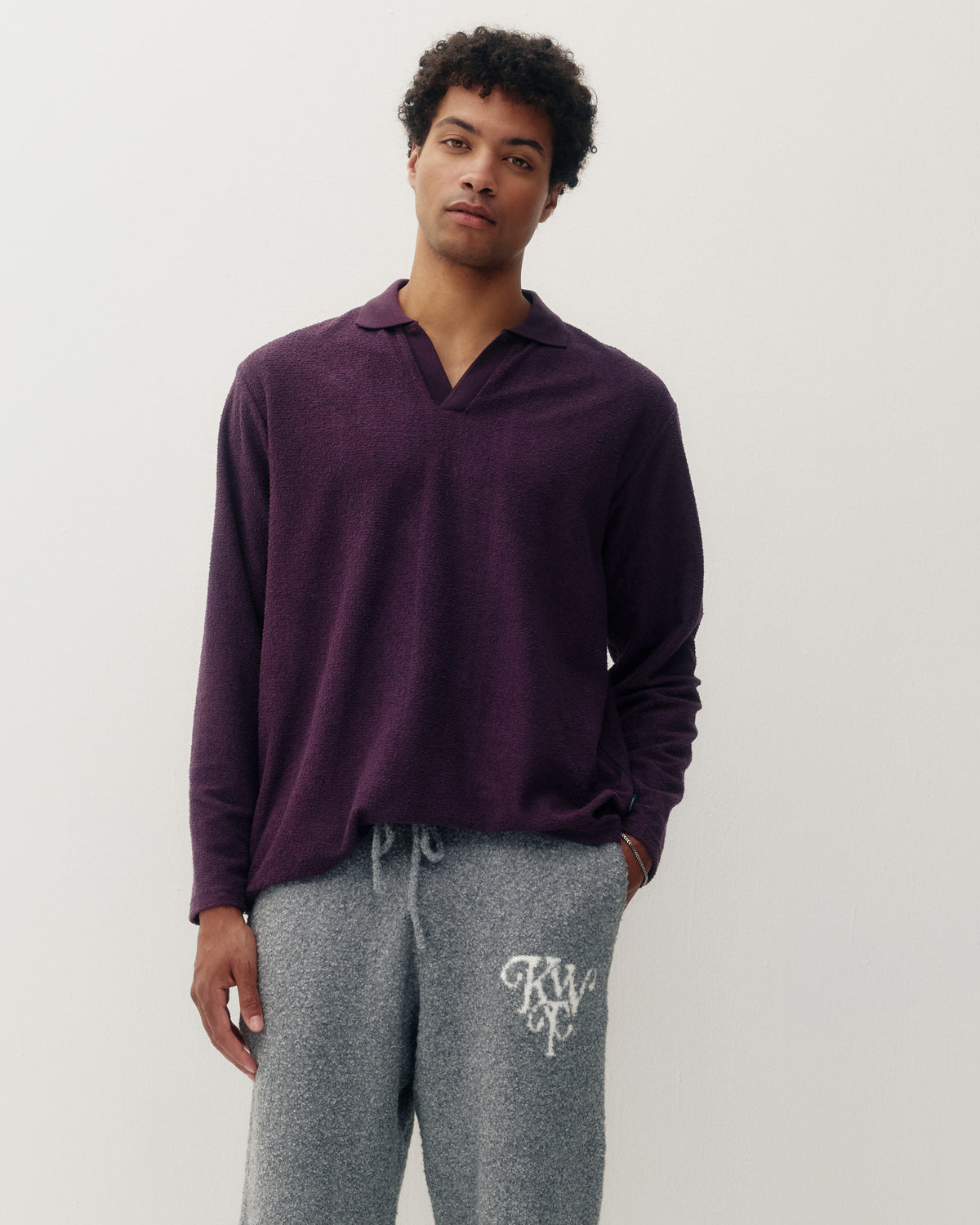 Johnny Collar LS - Wine-1