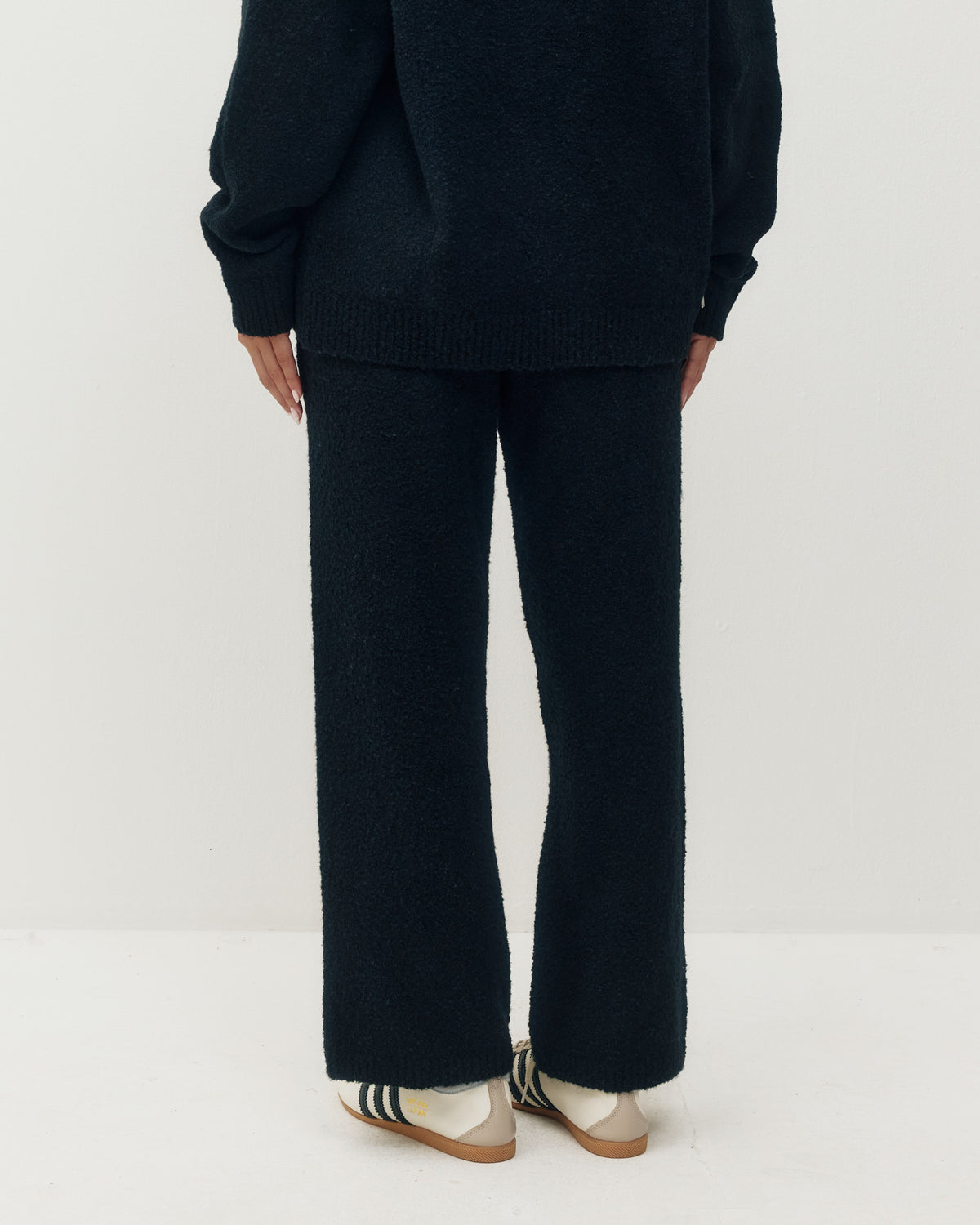 Monogram Knit Sweats - Black-5