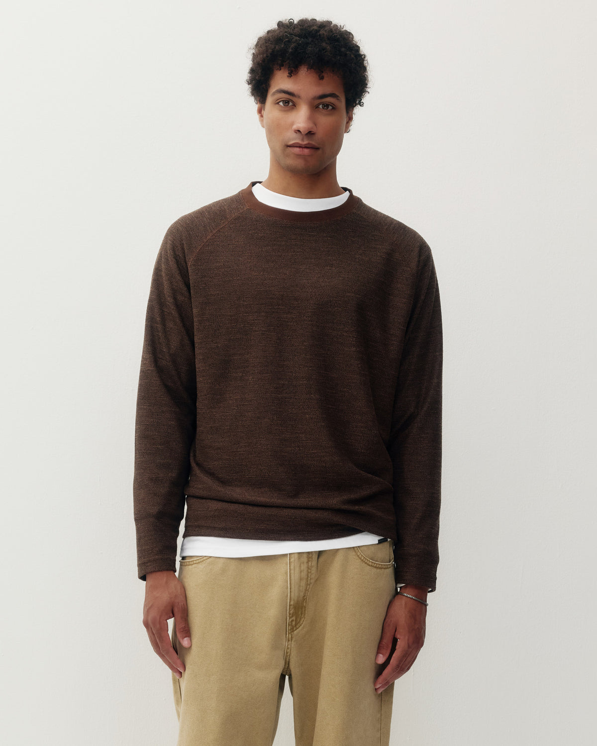 Marled Thermal - Brown-1