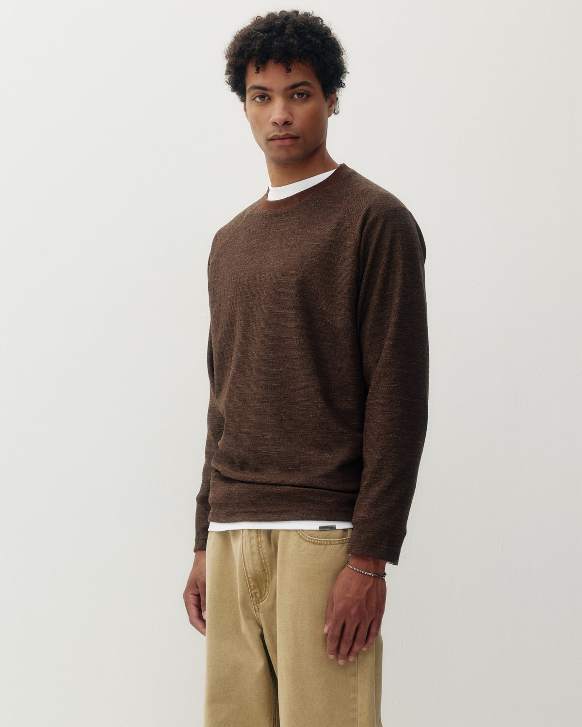 Marled Thermal - Brown-2