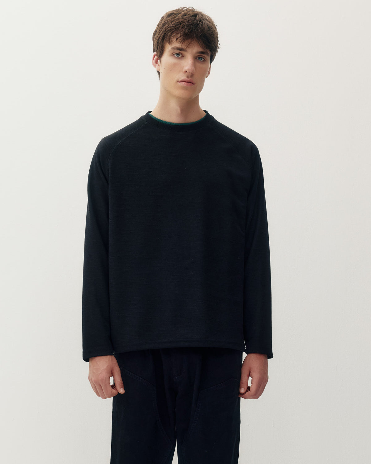 Marled Thermal - Black-1