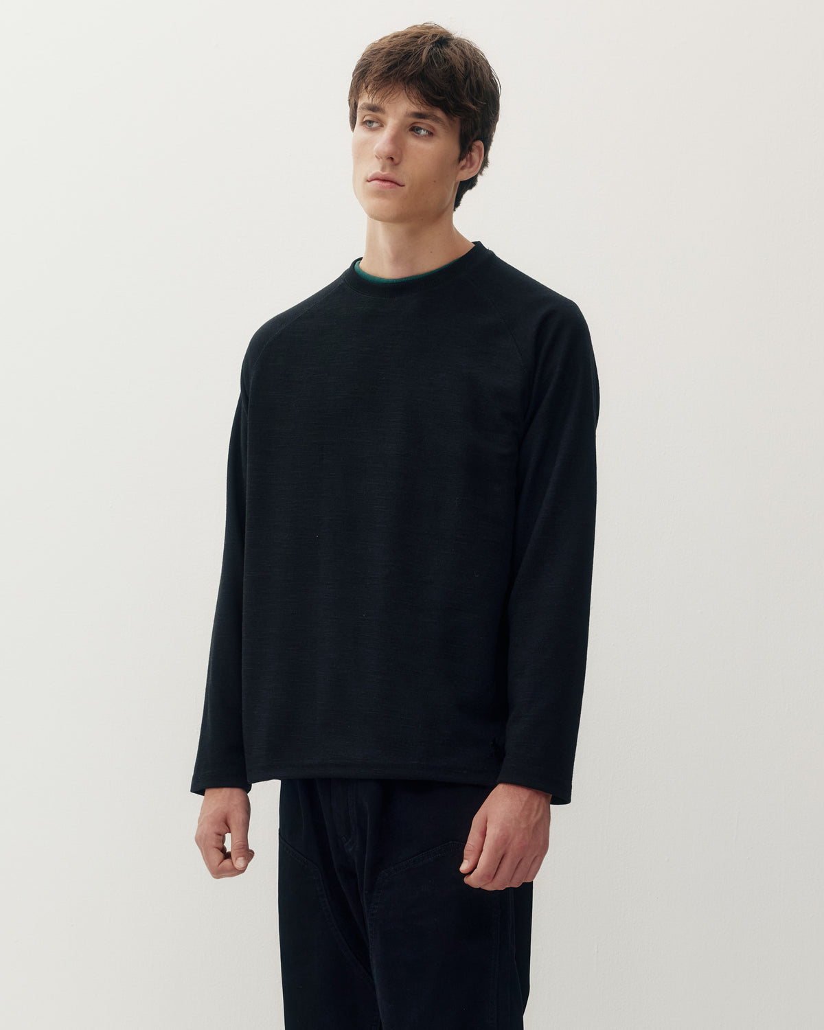 Marled Thermal - Black-2