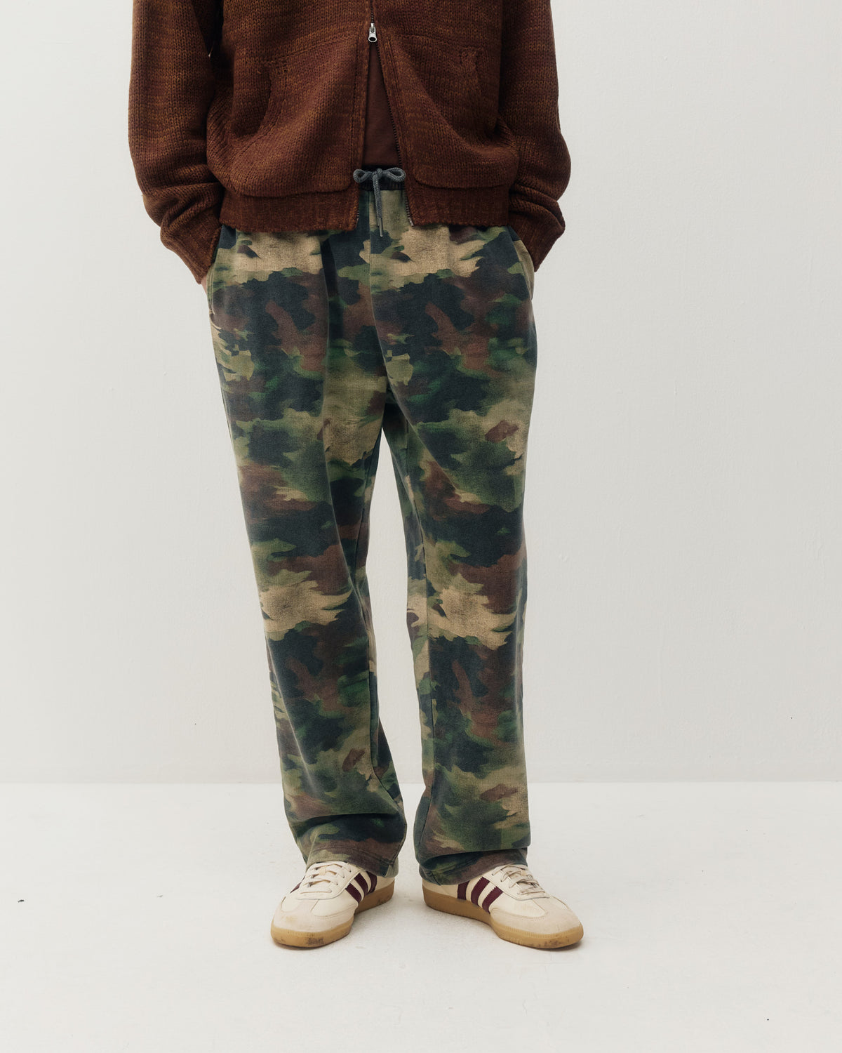 Open Leg Sweatpant - Paint Brush Camo-1