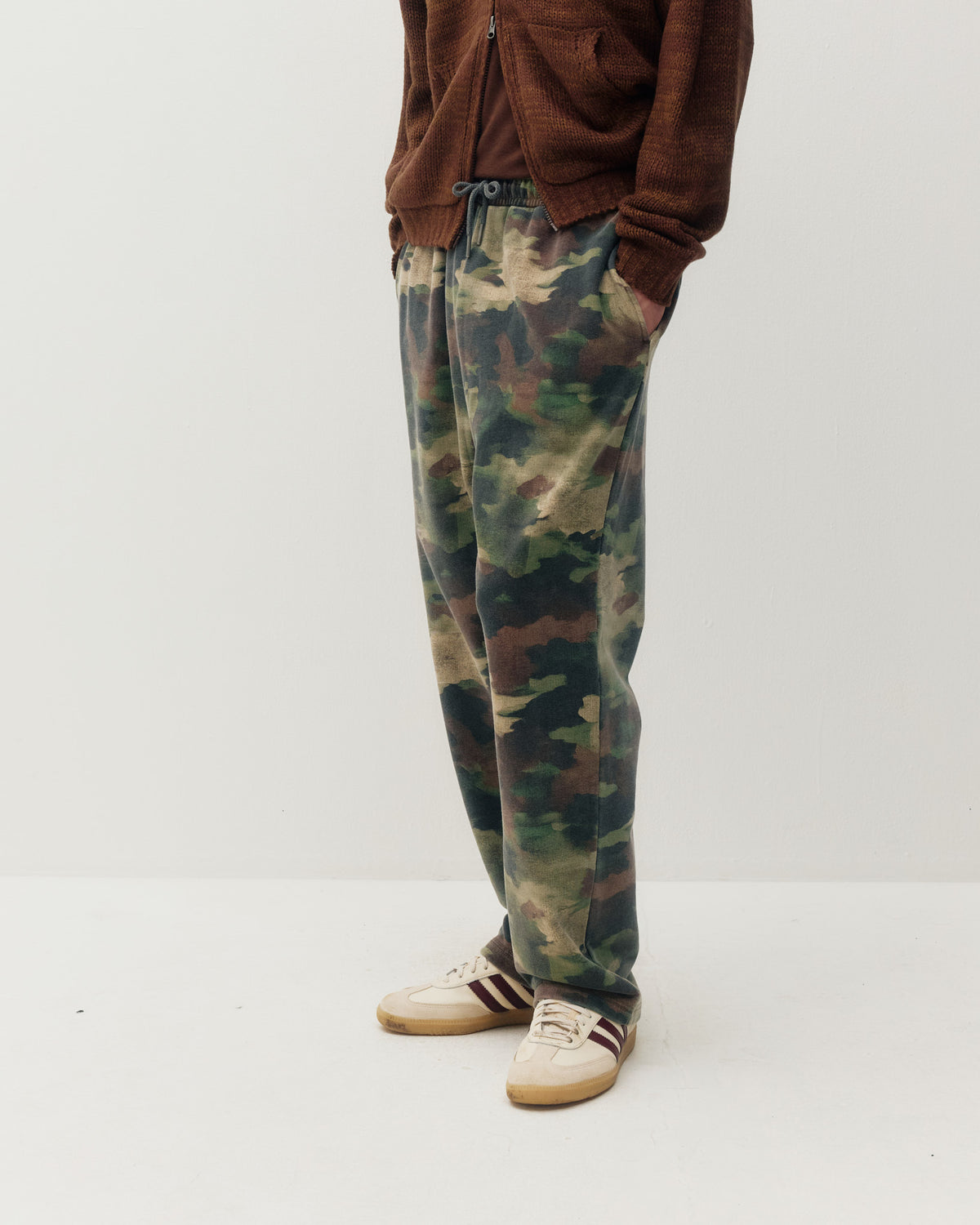 Open Leg Sweatpant - Paint Brush Camo-3