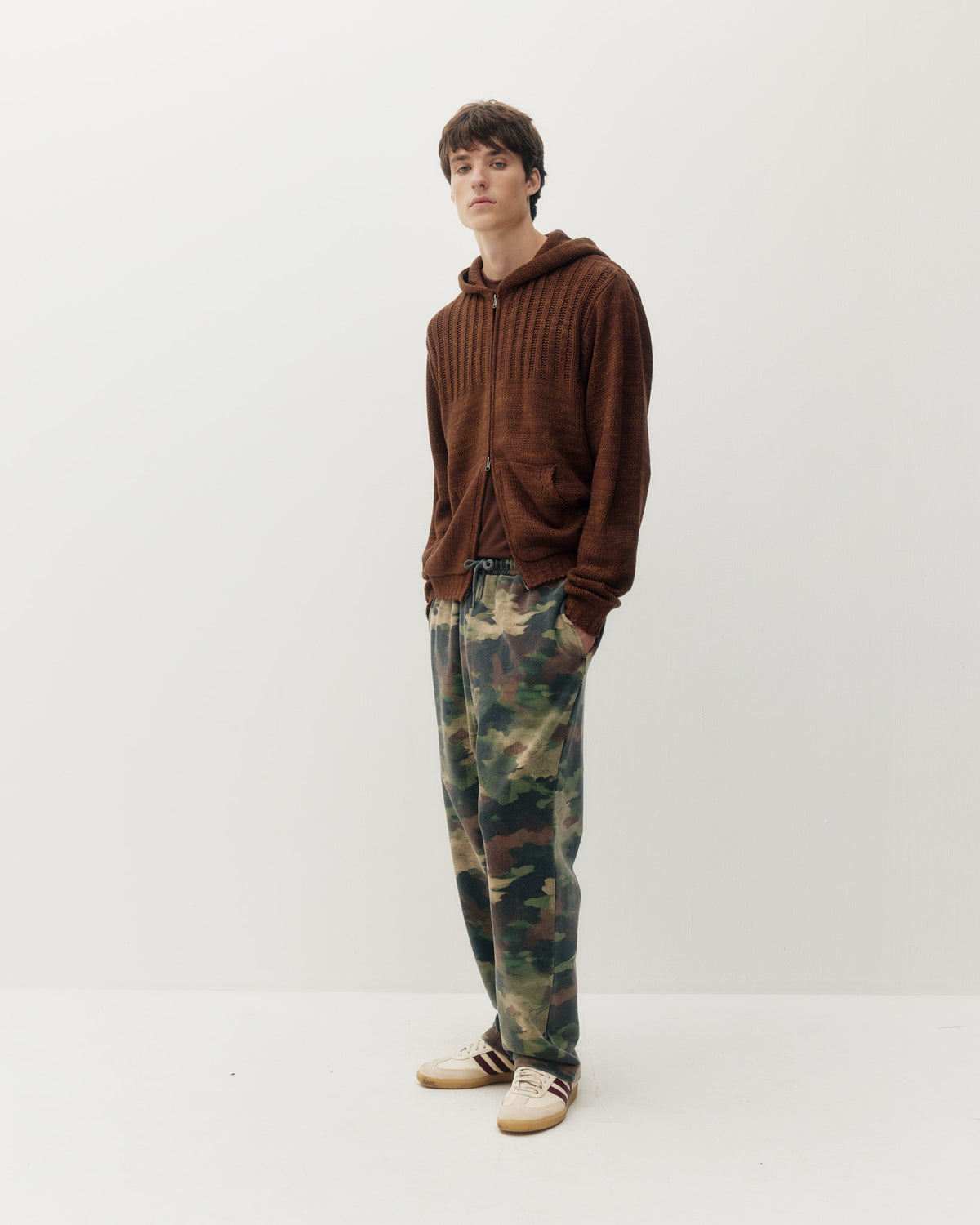 Open Leg Sweatpant - Paint Brush Camo-5
