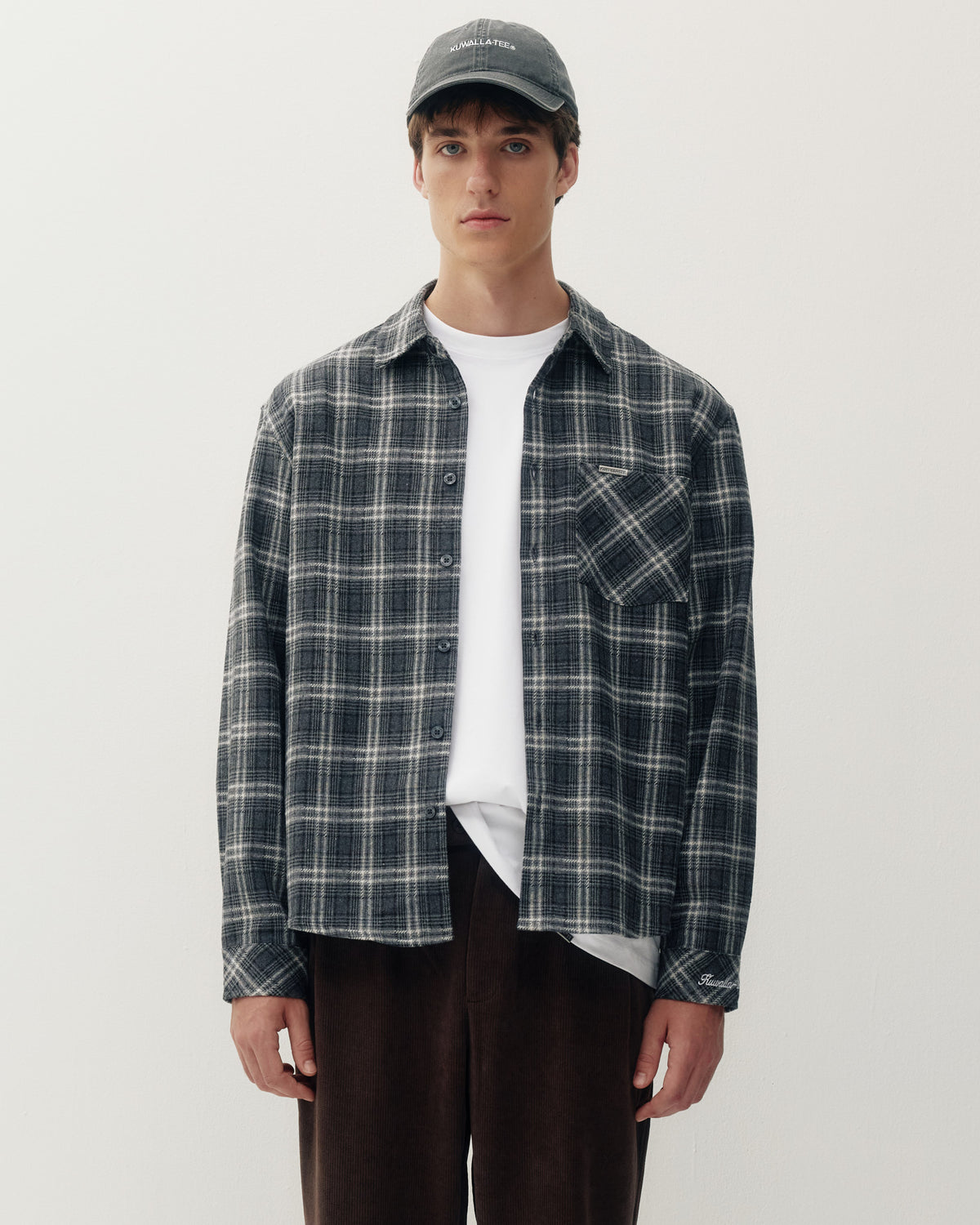 Plannel Shirt - Grey-1