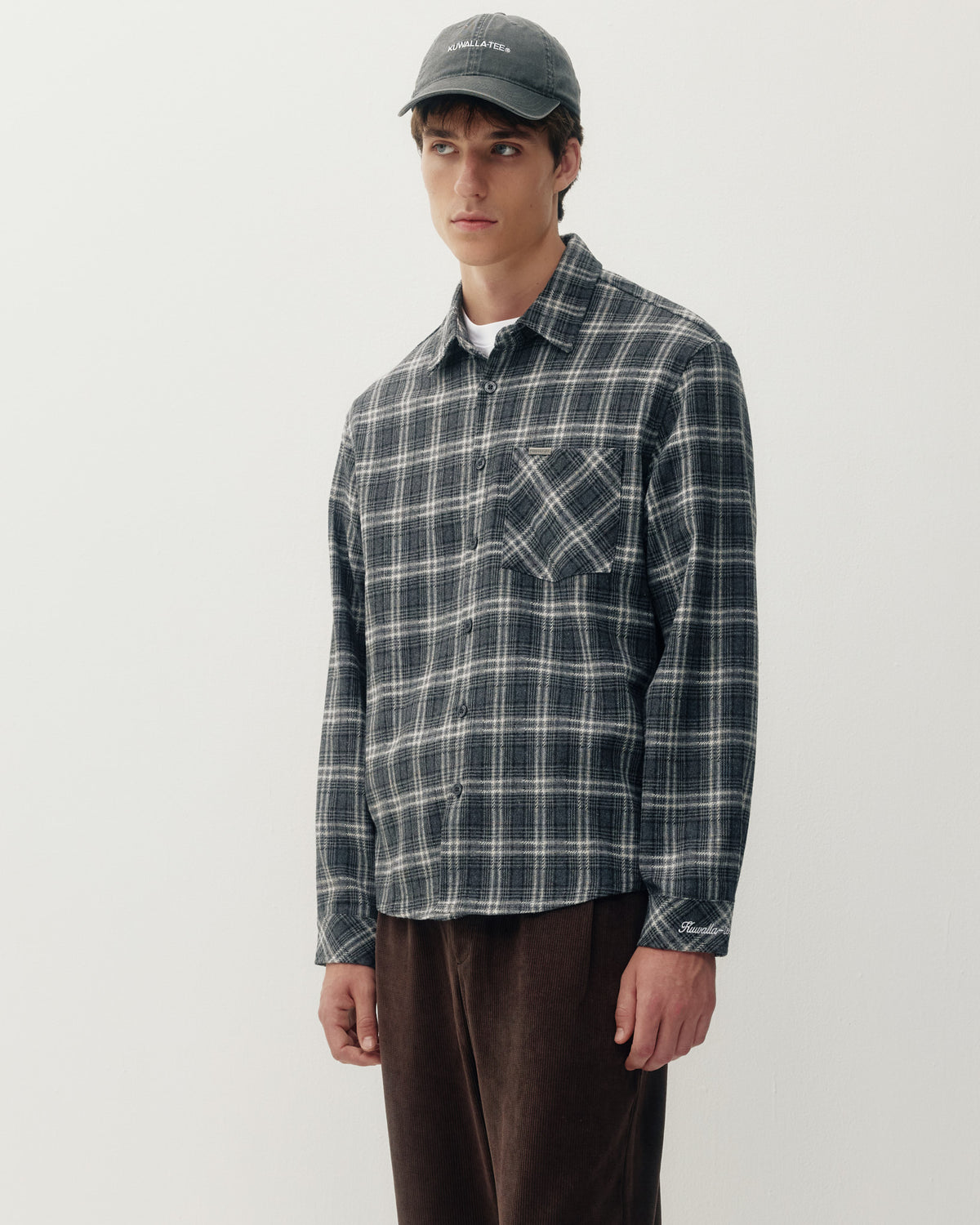 Plannel Shirt - Grey-2