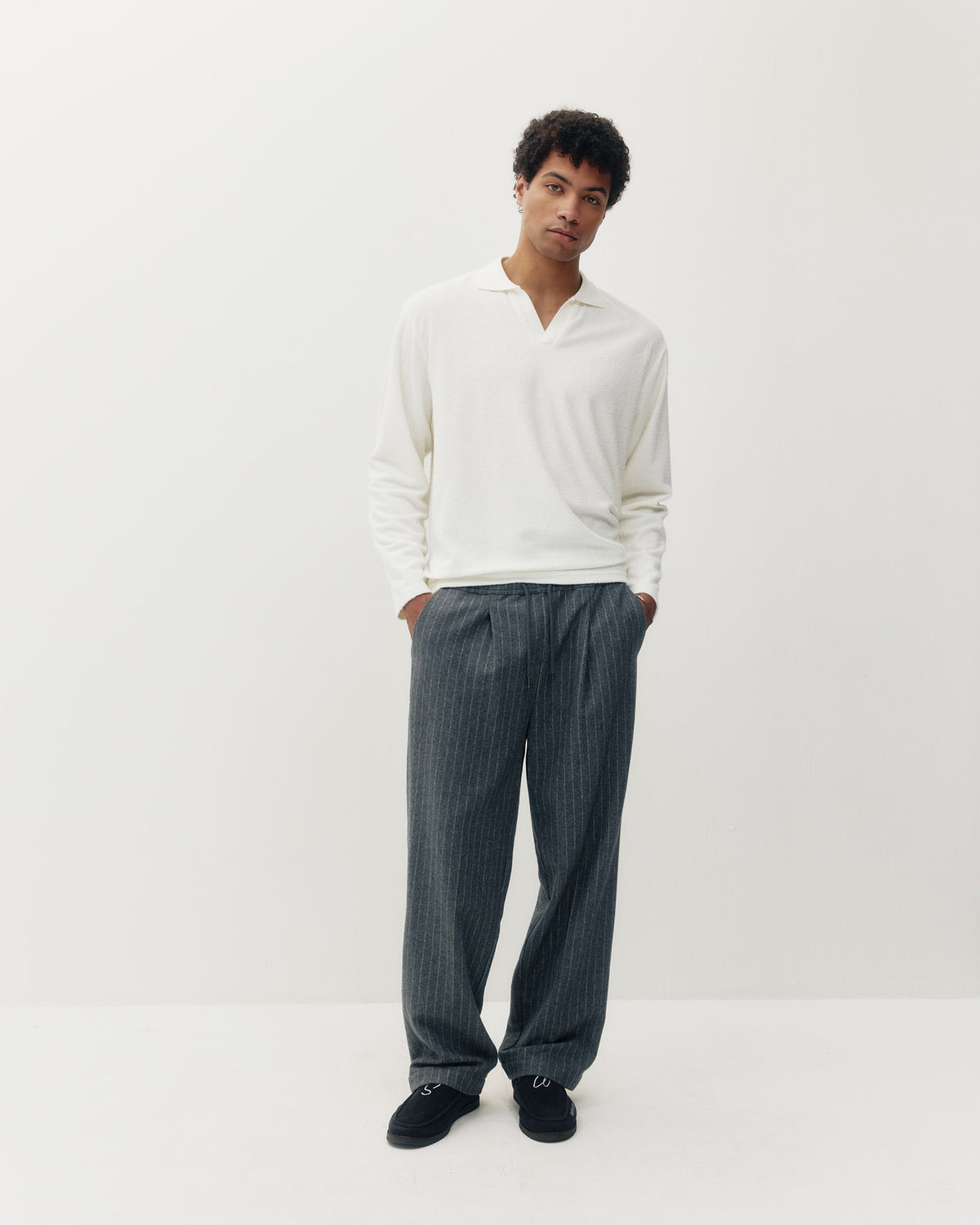 Wool Jogger Pant - Charcoal-4
