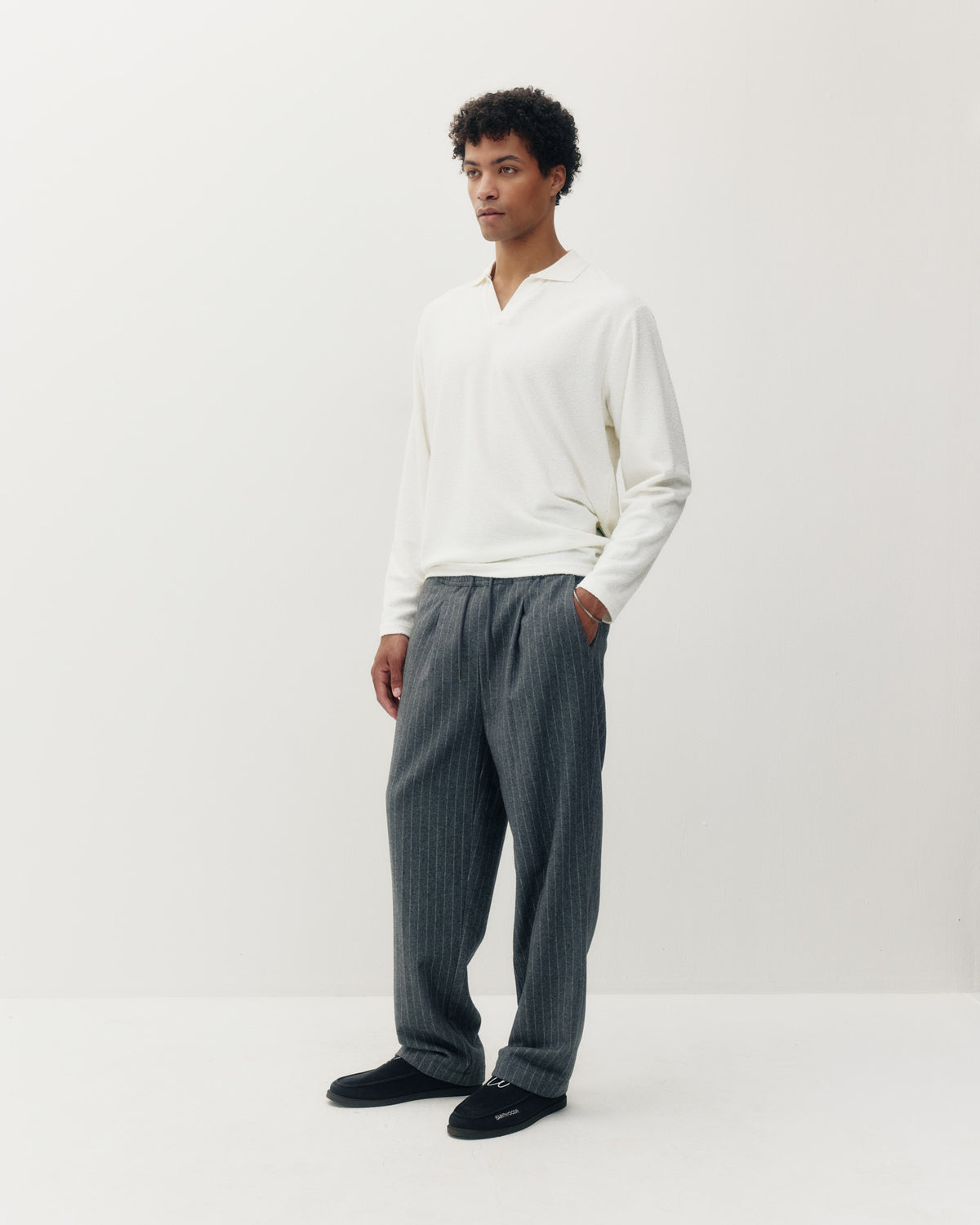 Wool Jogger Pant - Charcoal-5