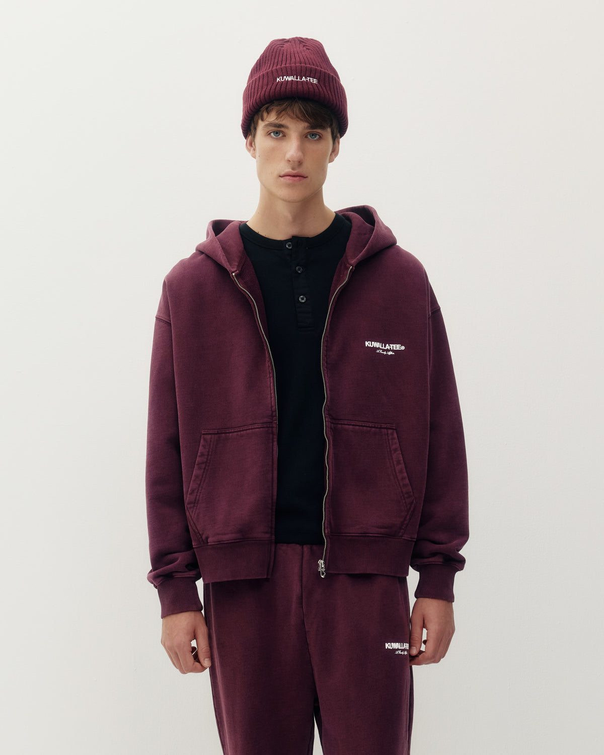PD Zip Up Hoodie - Wine-1