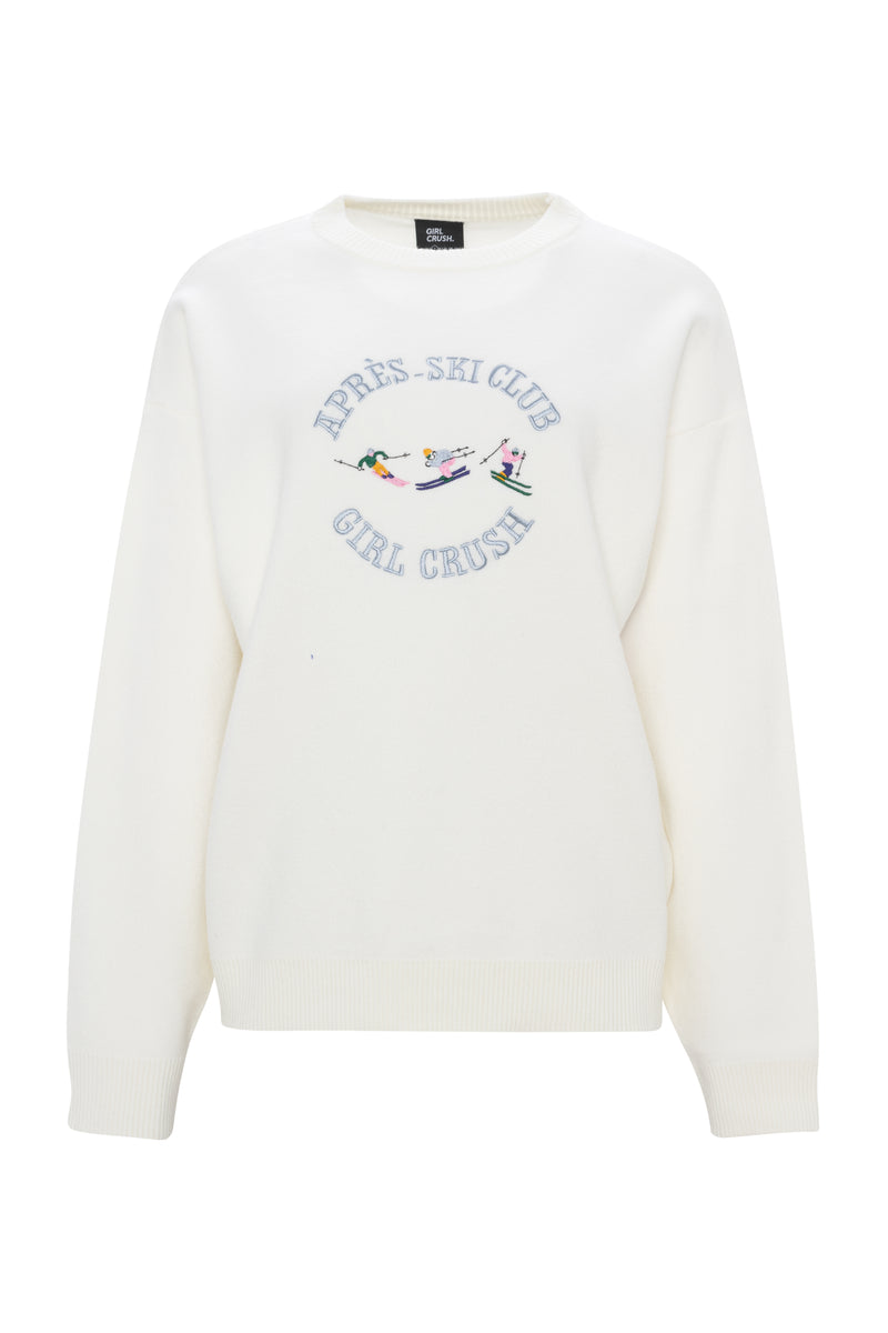 White Après-Ski Pull - Skier Club