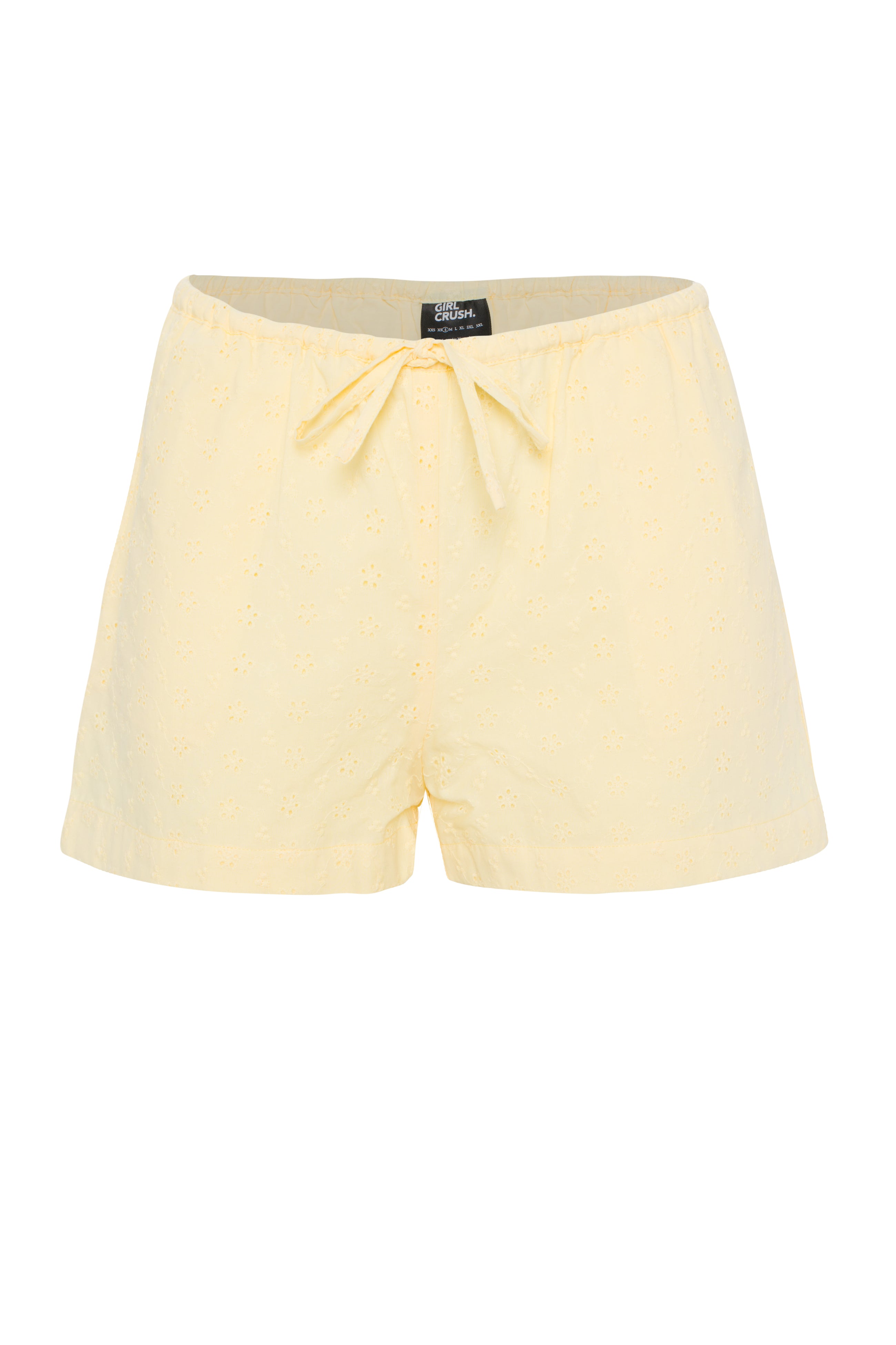 Embroided Shorts - Baby Yellow