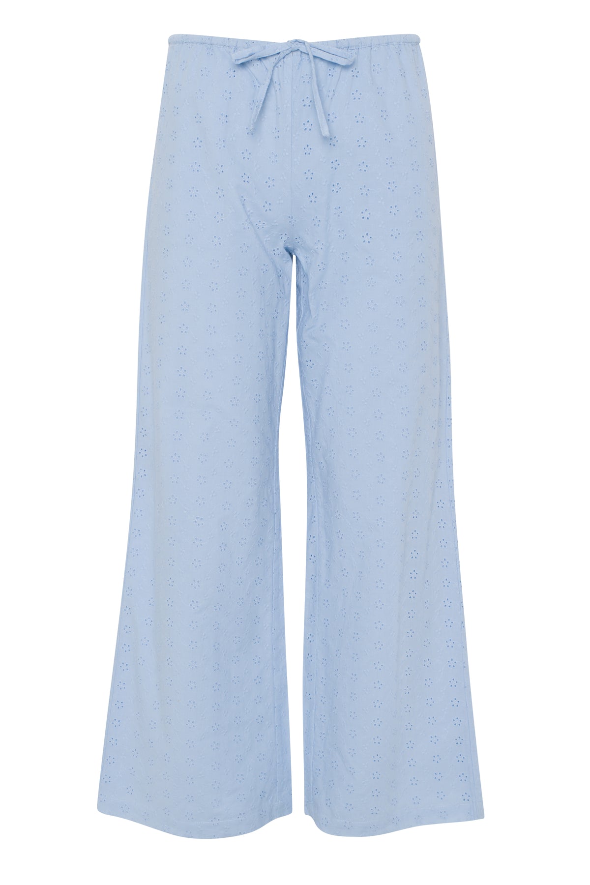 Embroided Pant - Baby Blue-2