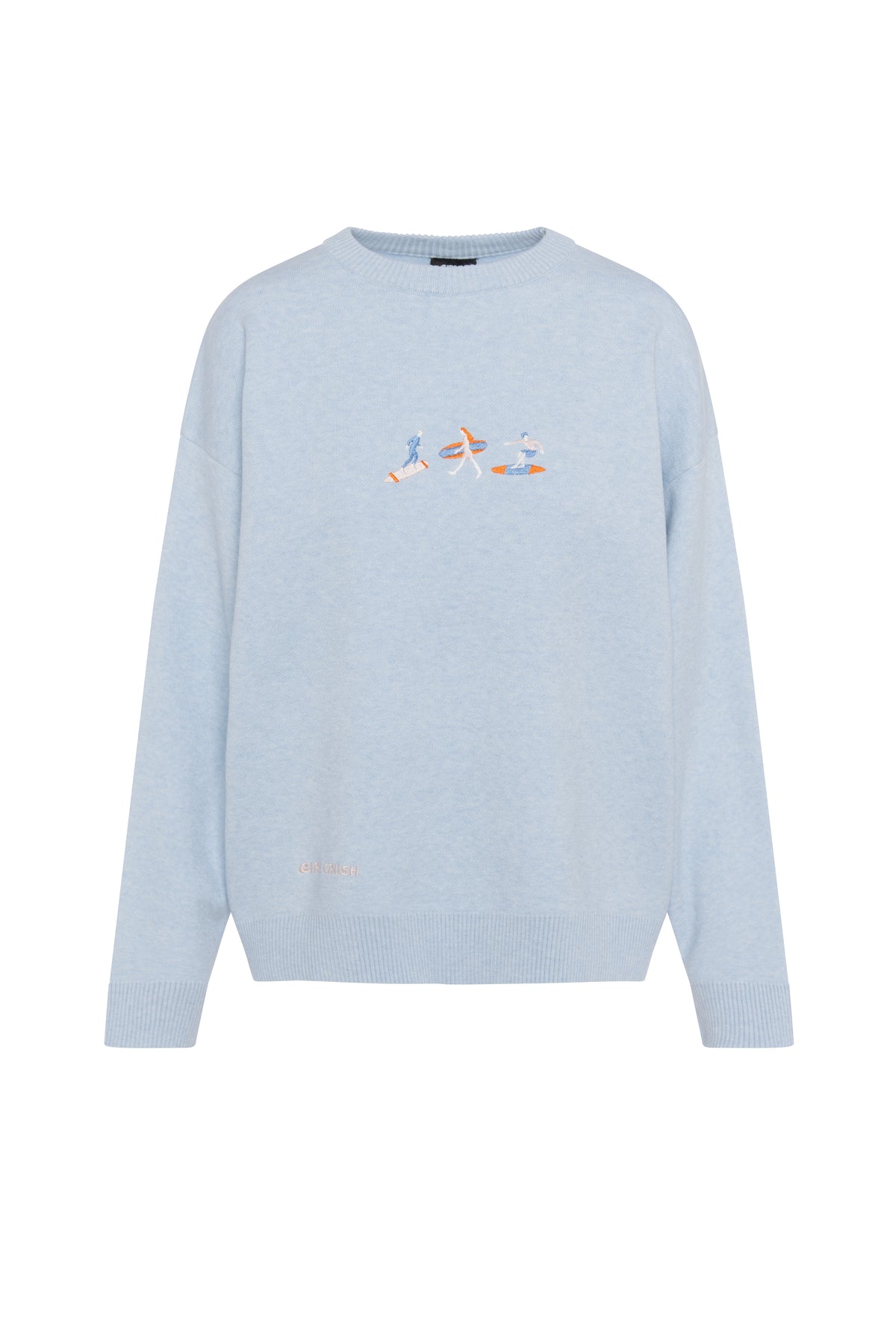 Souvenir Pull - Trio Surfers - Baby Blue-1