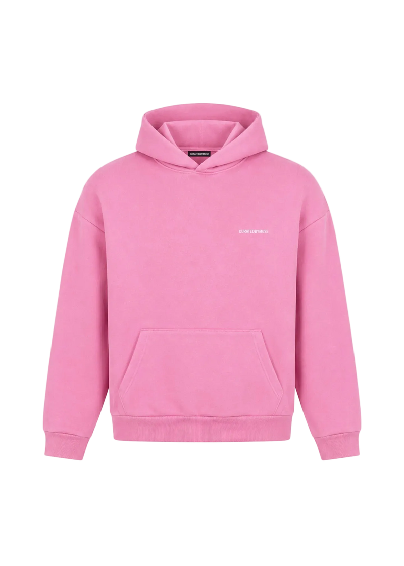 French Terry Hoodie - Pink Lemonade