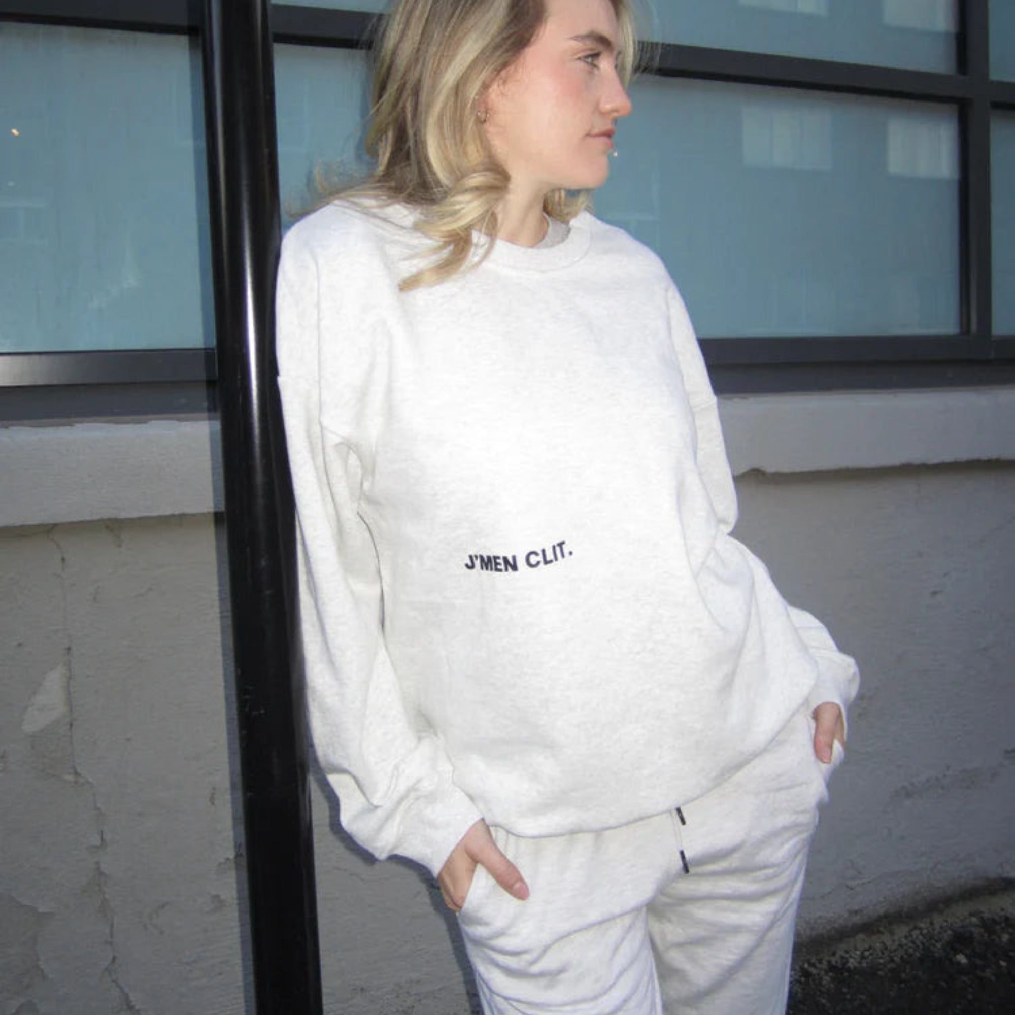 Grey J'men Clit Crewneck