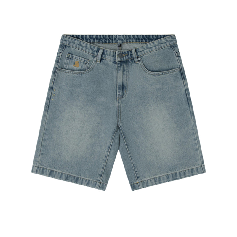 Vintage Blue Denim Bermuda Denim