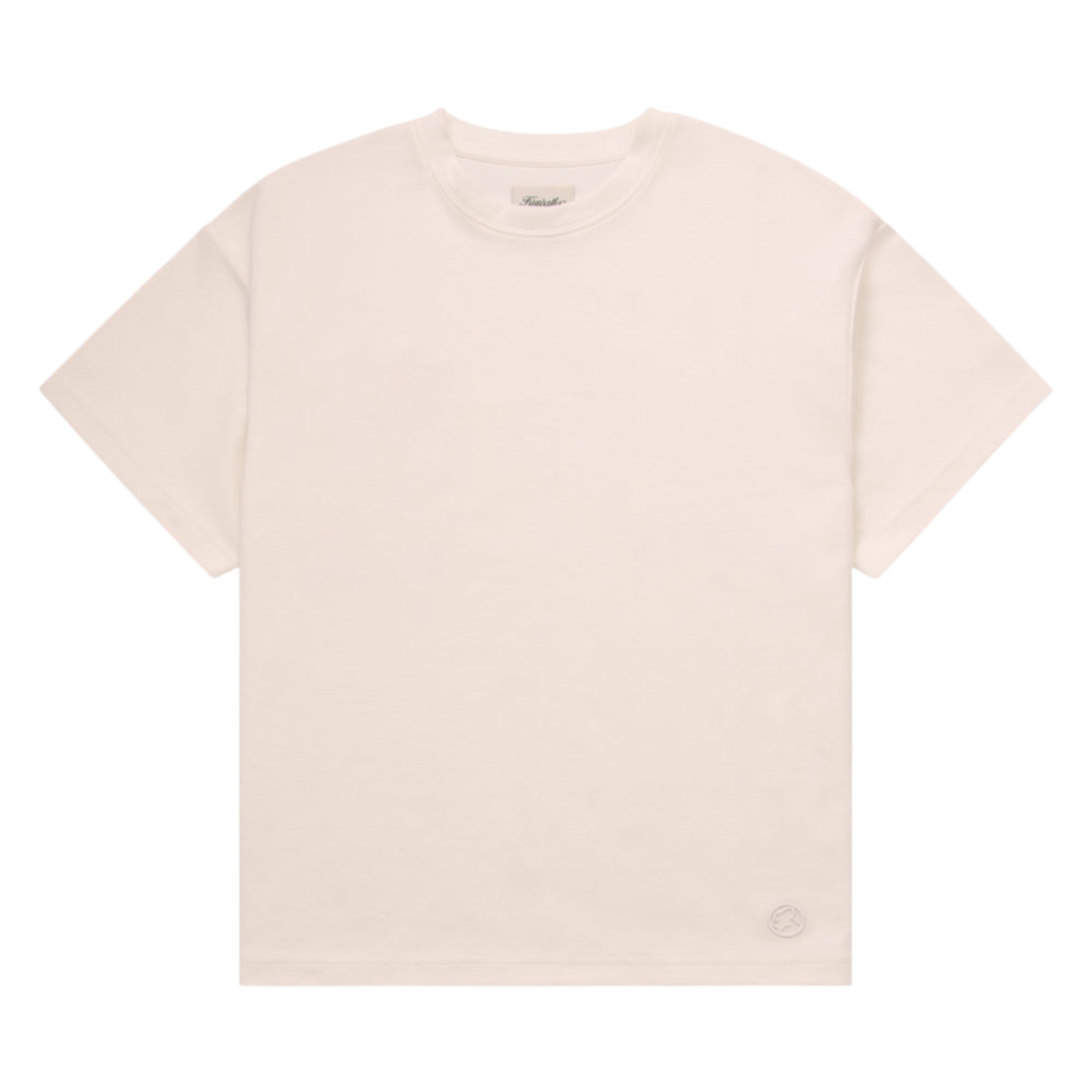 Flat White Interlock Box Tee