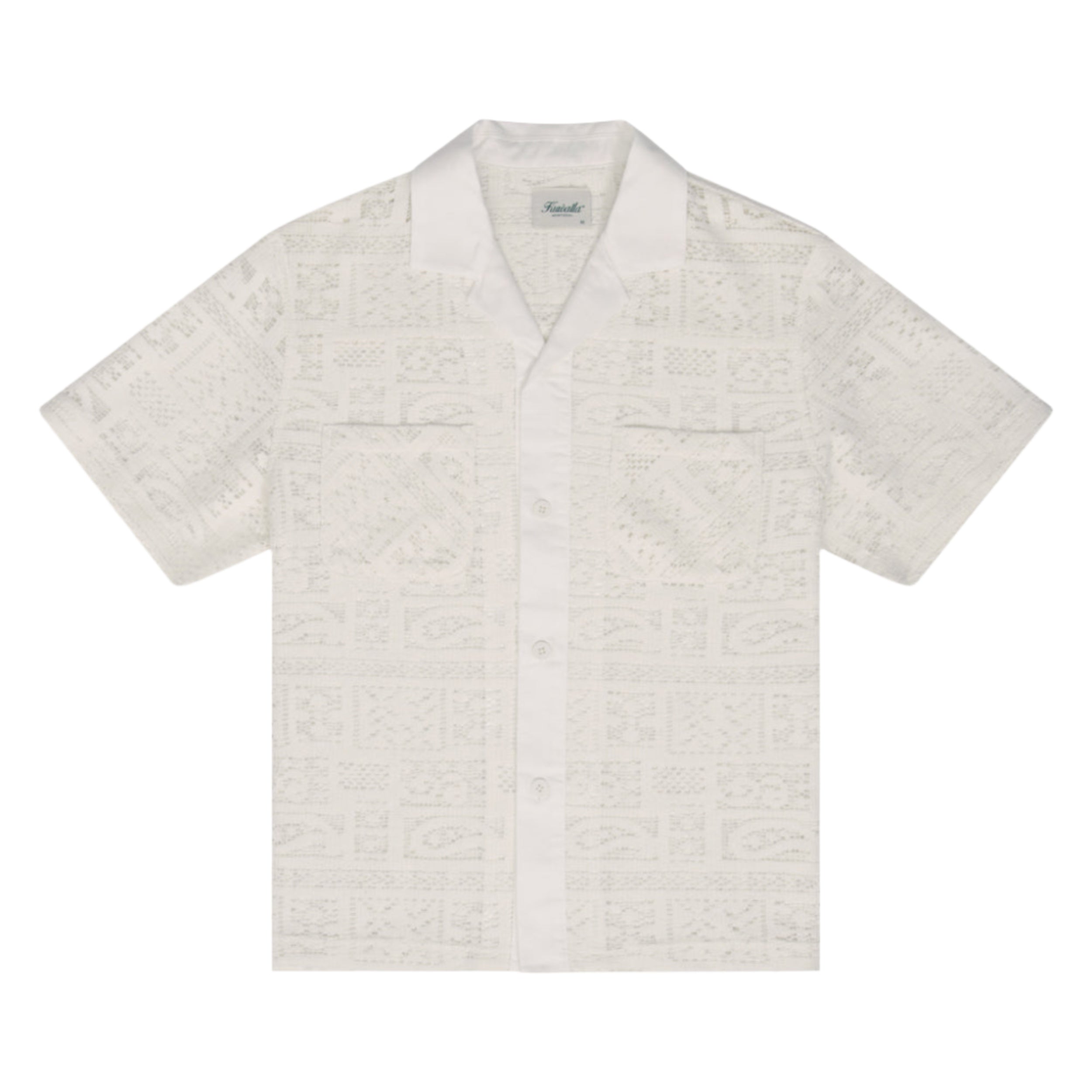 White Crochet Yacht Shirt 2.0
