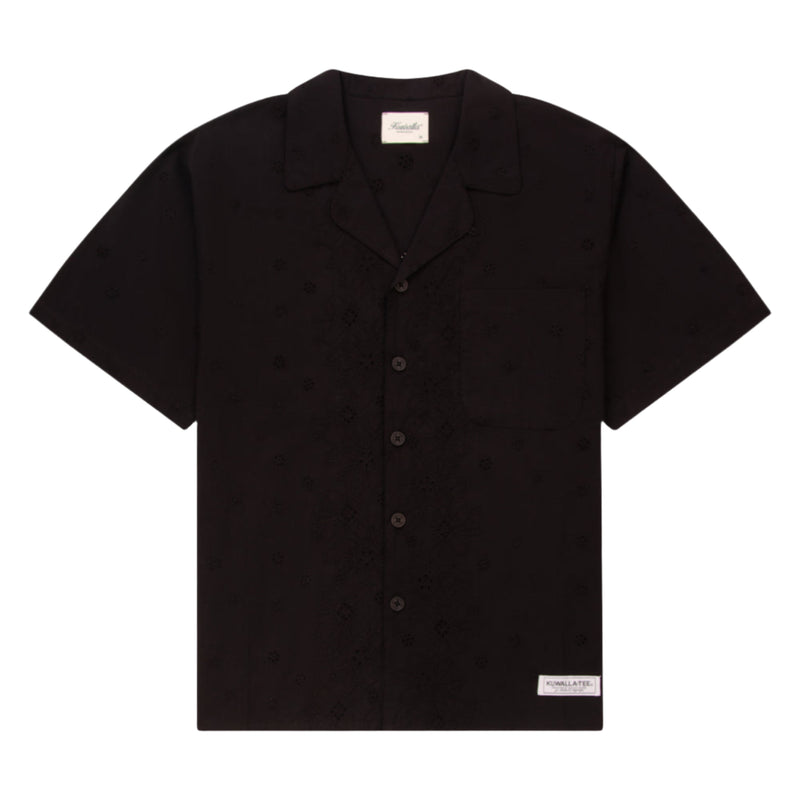 Black Embroidery Yacht Shirt