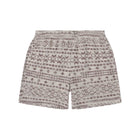 Burgundy Jacquard Tribal Short