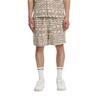 Burgundy Jacquard Tribal Short
