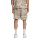 Burgundy Jacquard Tribal Short