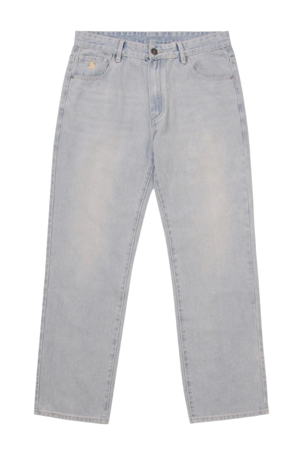 Bleached Loose Denim - Light Blue