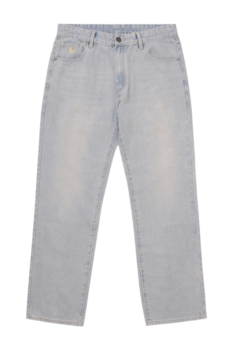 Bleached Loose Denim - Light Blue